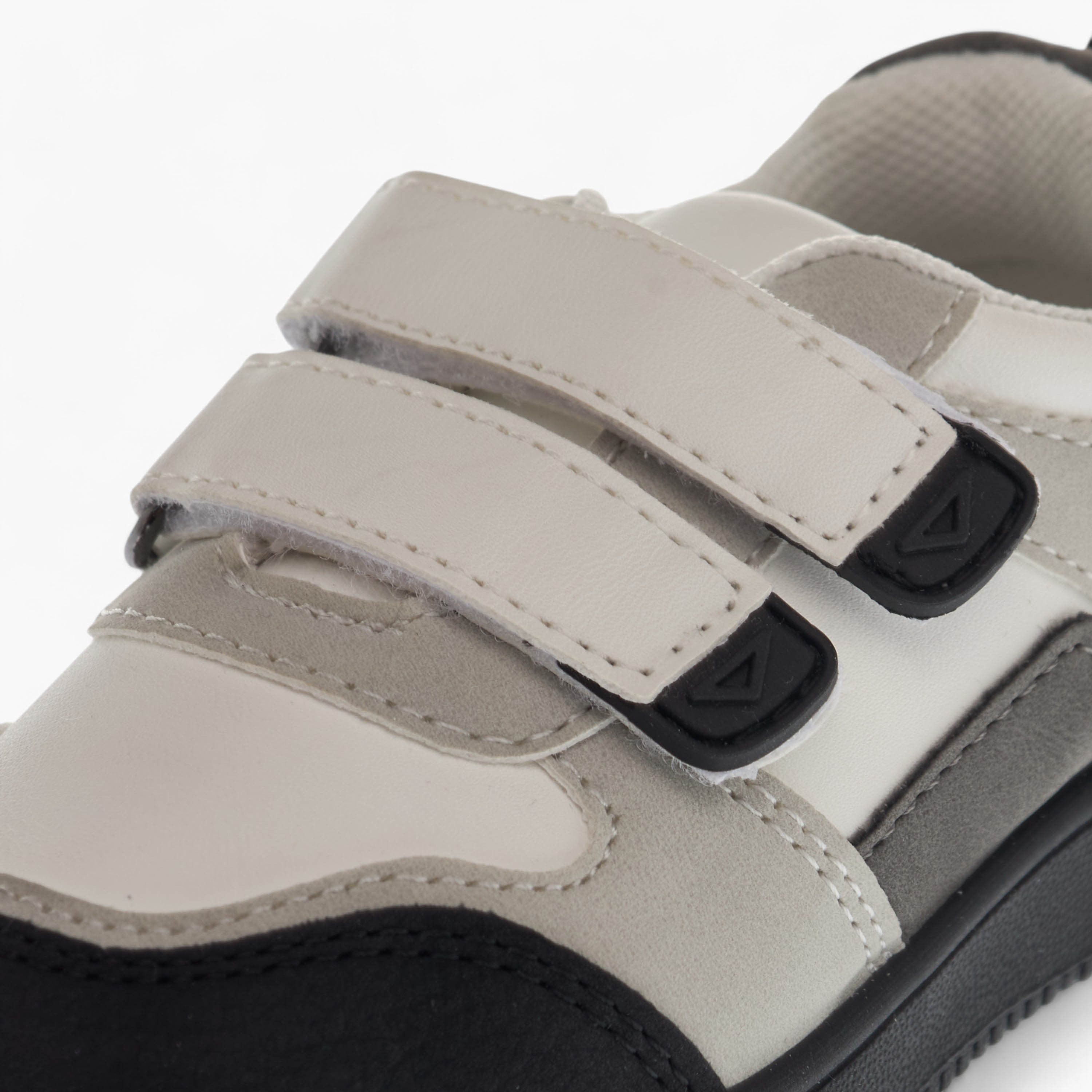 LBL by Shoexpress Panelled Sneakers with Hook and Loop Closure-boys-shoes-sneakers-image-4