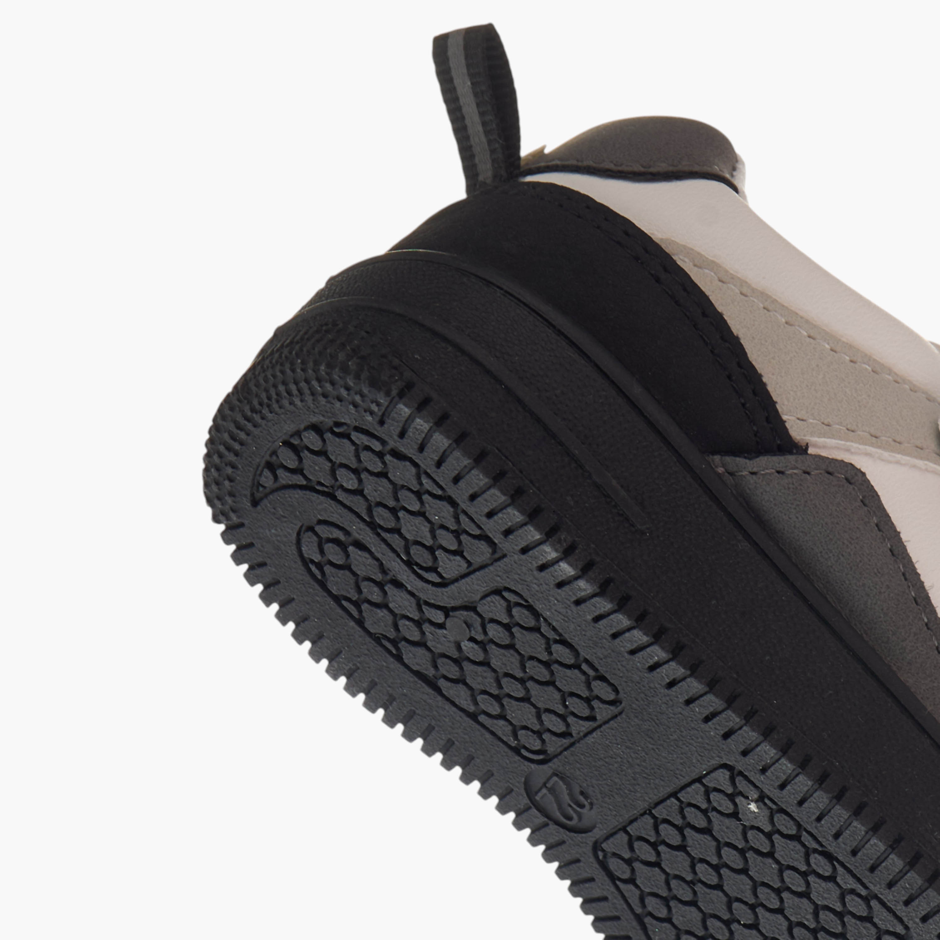 LBL by Shoexpress Panelled Sneakers with Hook and Loop Closure-boys-shoes-sneakers-image-5