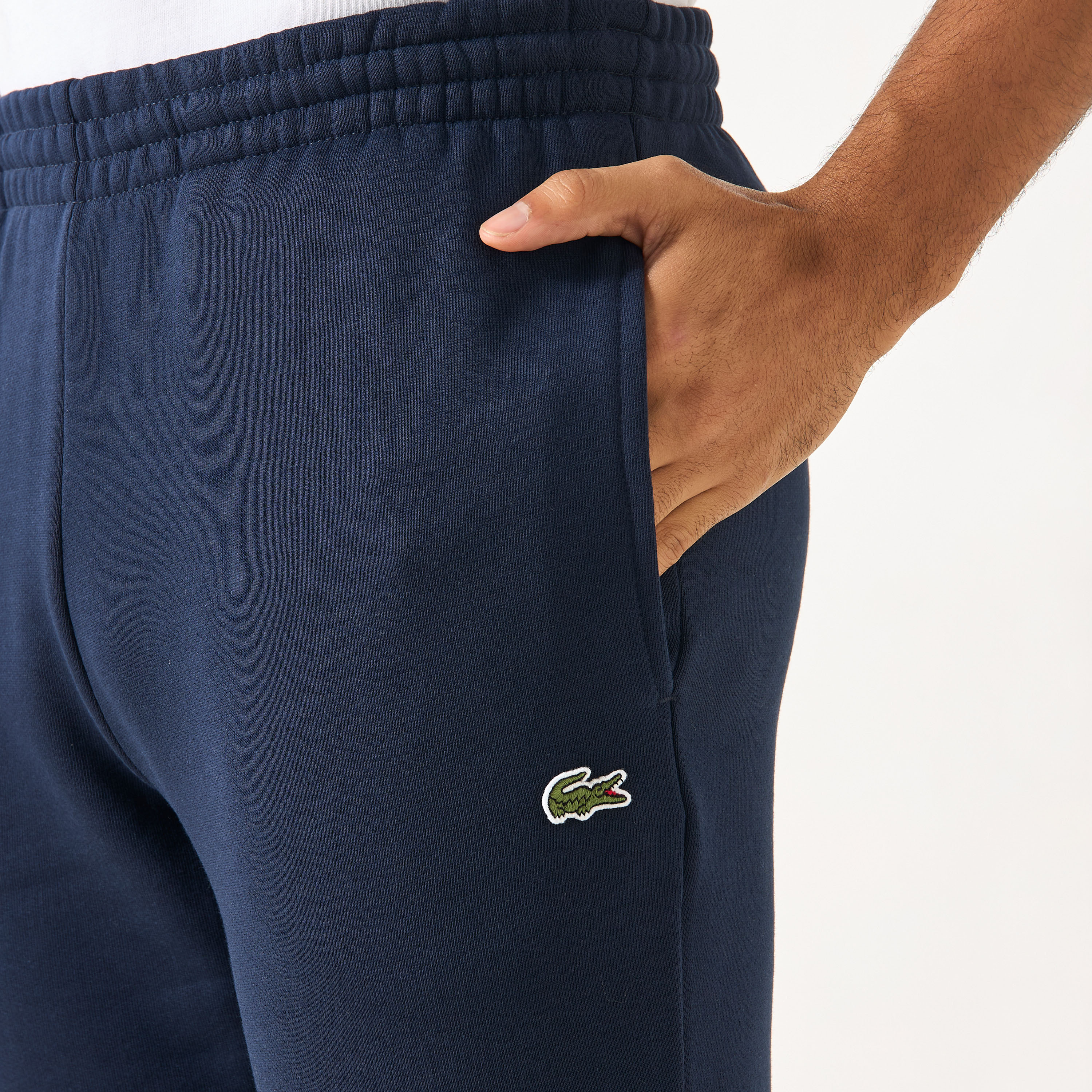 Lacoste Logo Applique Joggers with Pockets-men-clothing-bottoms-joggers-image-2