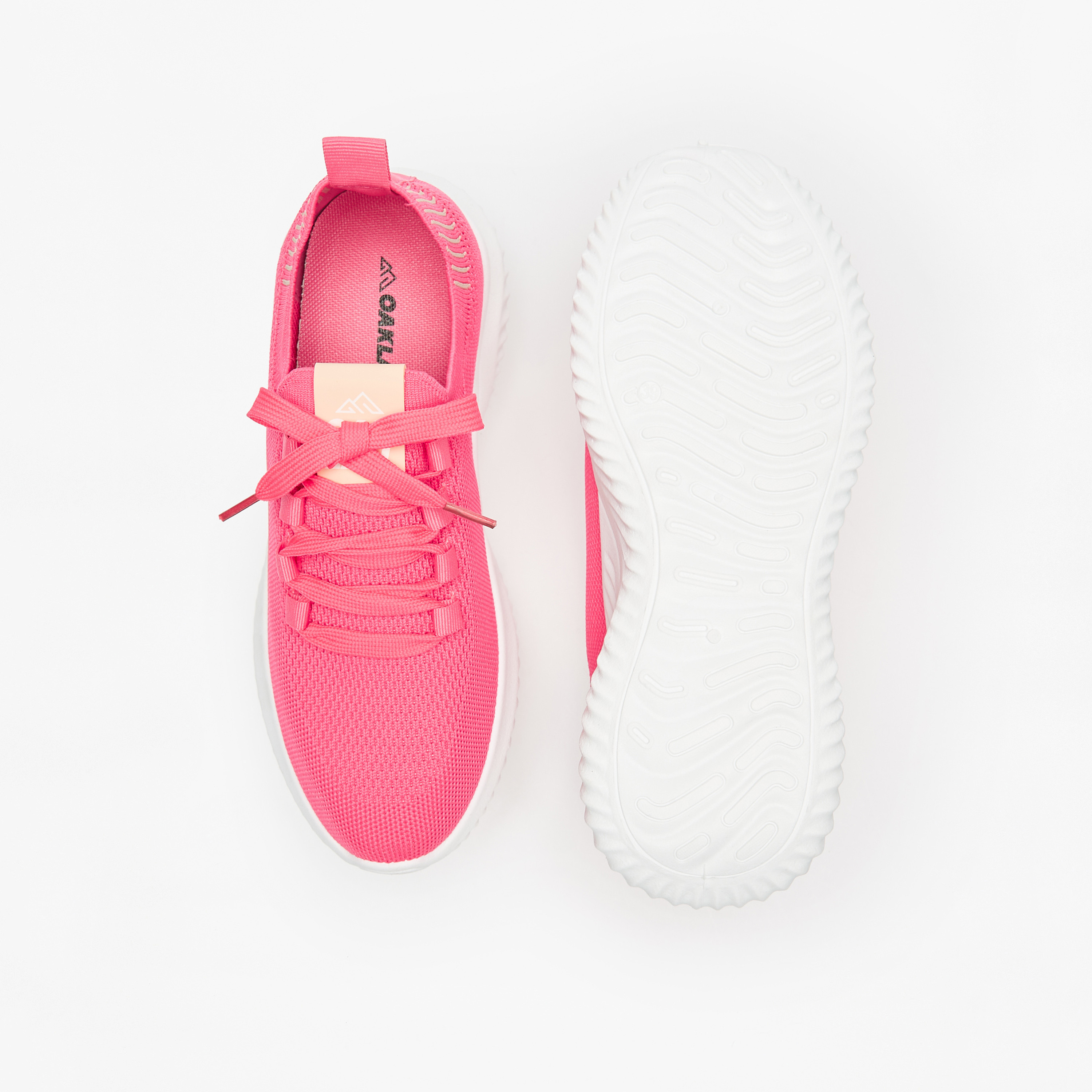 OAKLAN Women's Textured Lace-Up Sports Shoes with Cushioning-women-shoes-sneakers-image-5