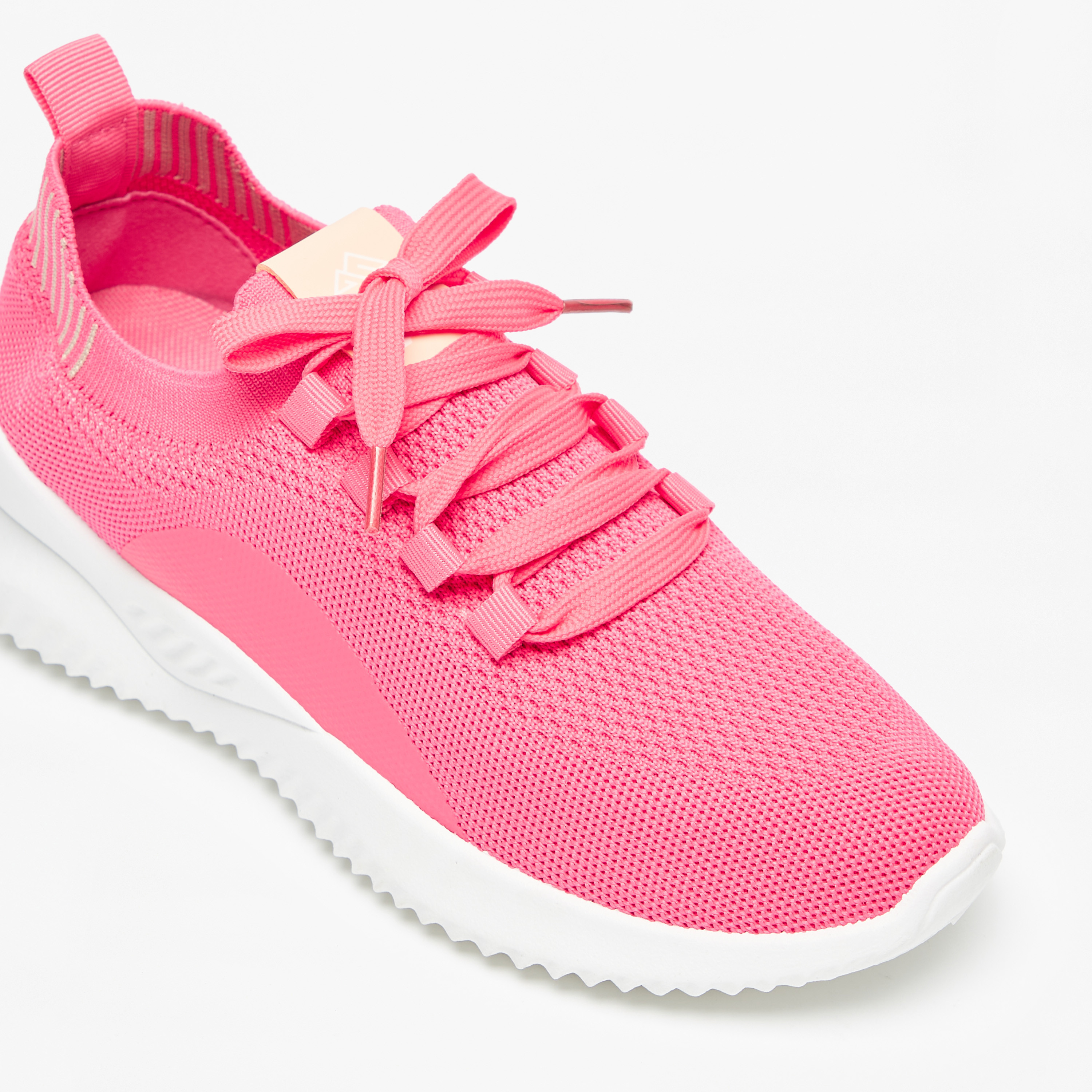OAKLAN Women's Textured Lace-Up Sports Shoes with Cushioning-women-shoes-sneakers-image-6
