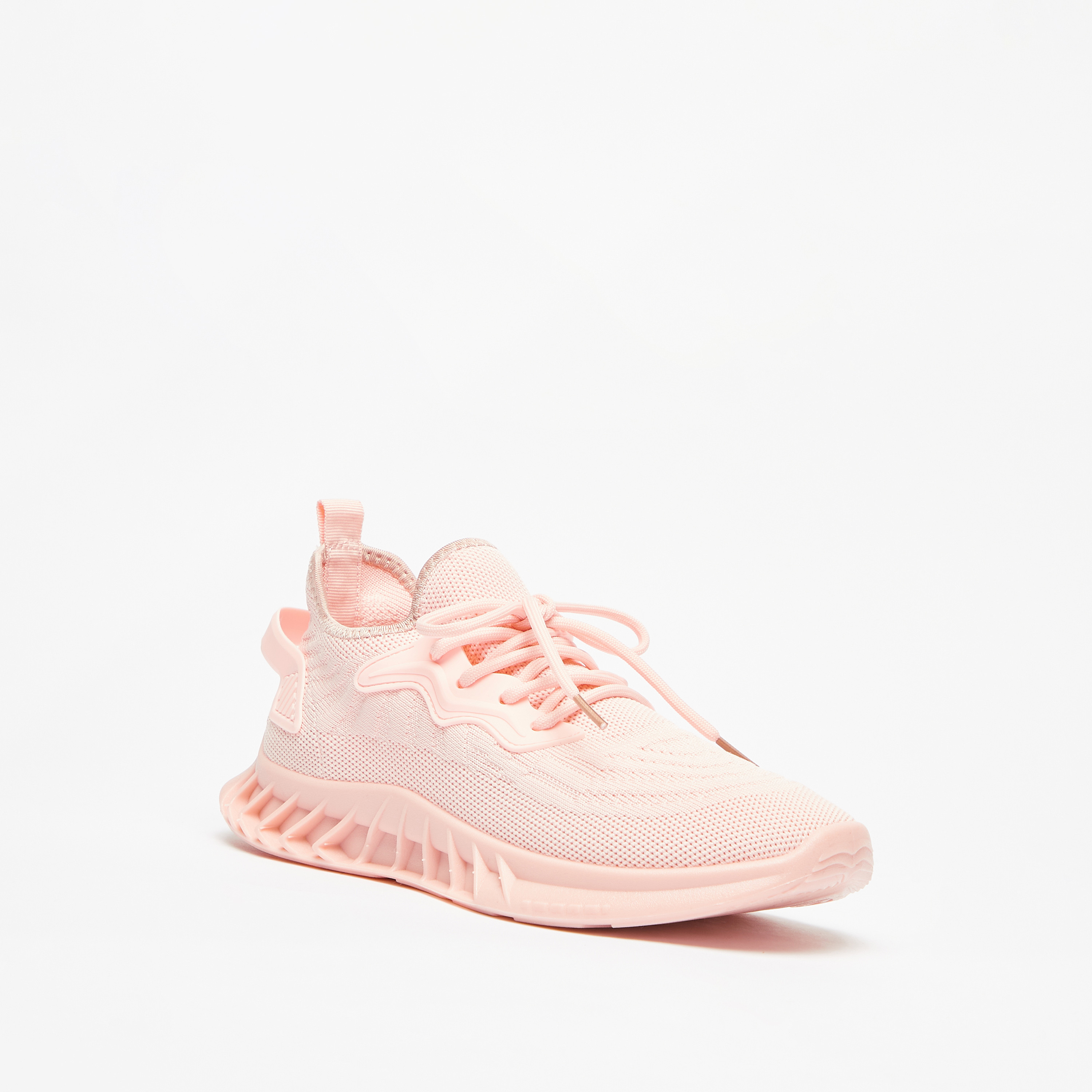 OAKLAN Women's Textured Lace-Up Sports Shoes with Cushioning-women-shoes-sneakers-image-6