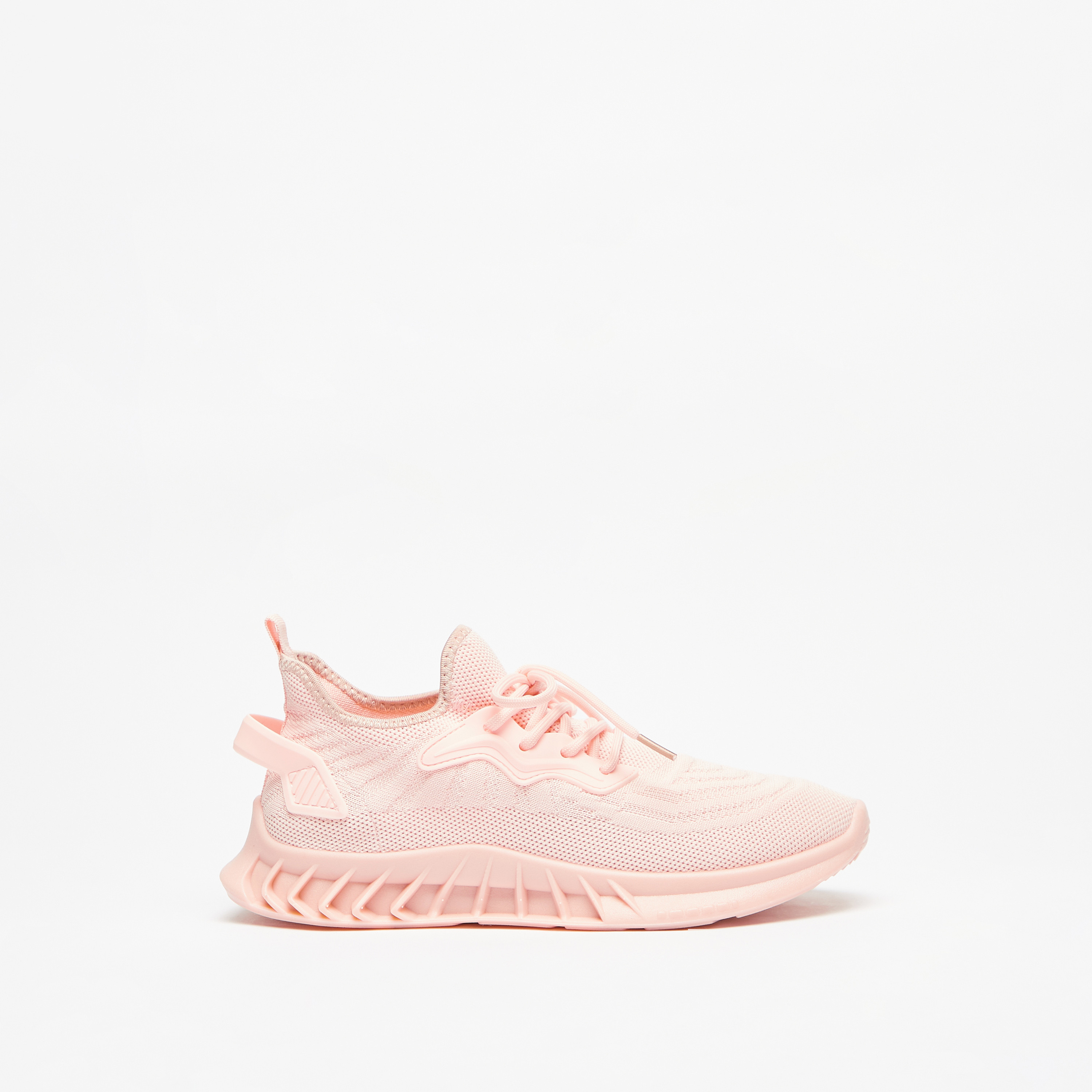 OAKLAN Women's Textured Lace-Up Sports Shoes with Cushioning-women-shoes-sneakers-image-3