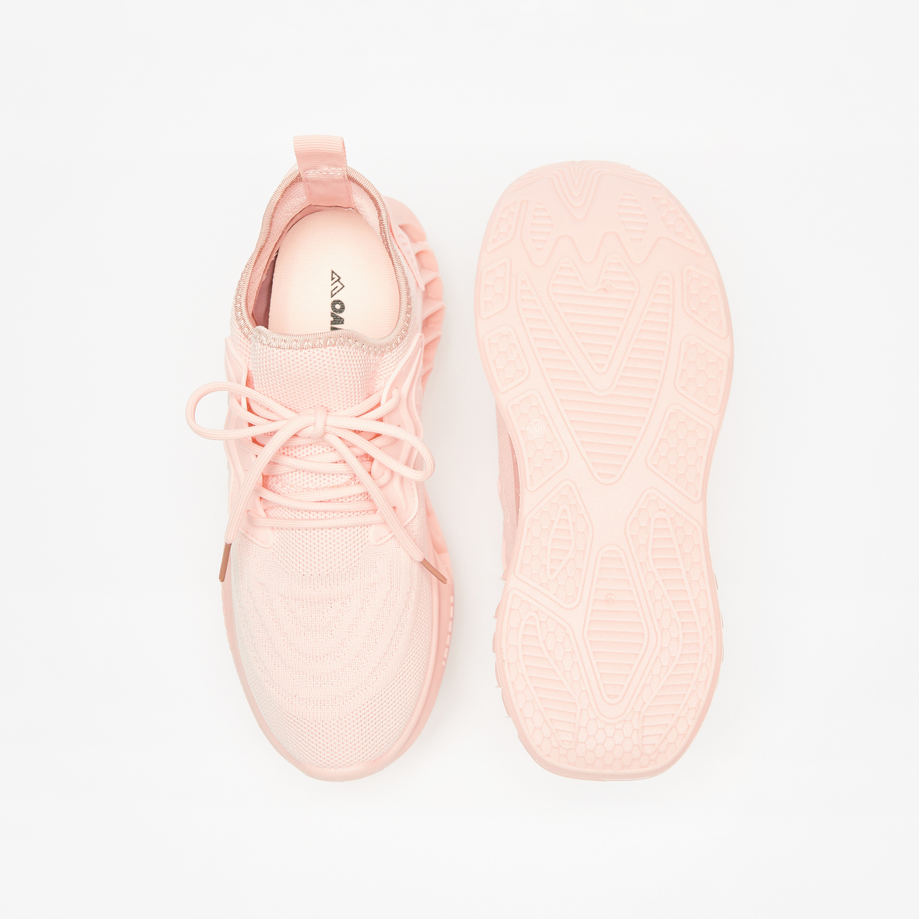 OAKLAN Women's Textured Lace-Up Sports Shoes with Cushioning-women-shoes-sneakers-image-9