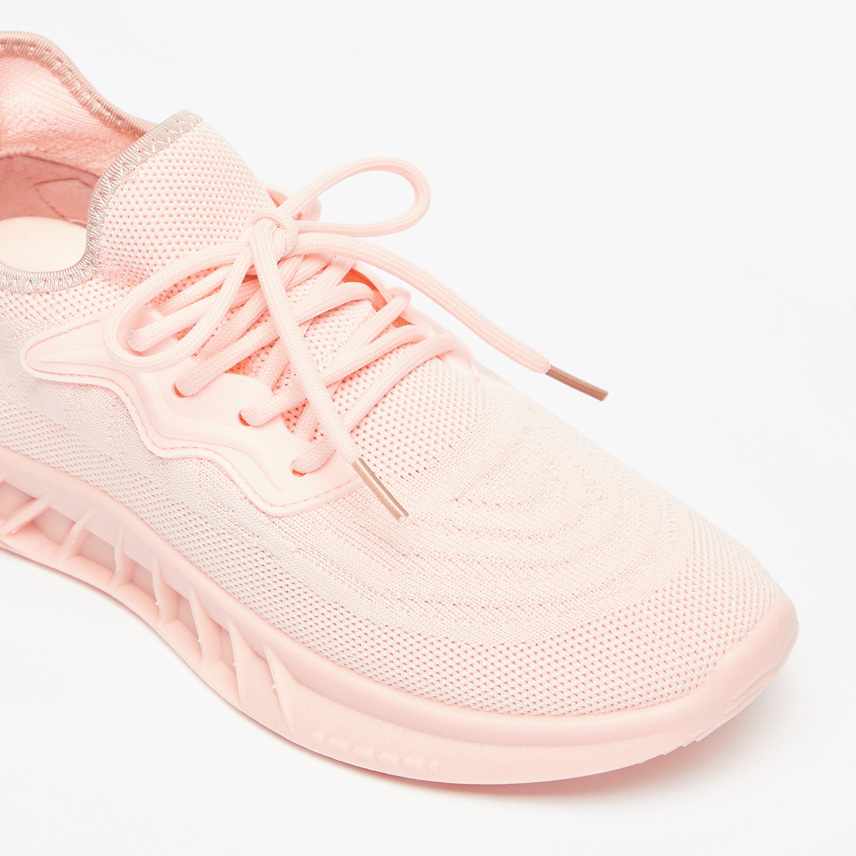OAKLAN Women's Textured Lace-Up Sports Shoes with Cushioning-women-shoes-sneakers-image-10