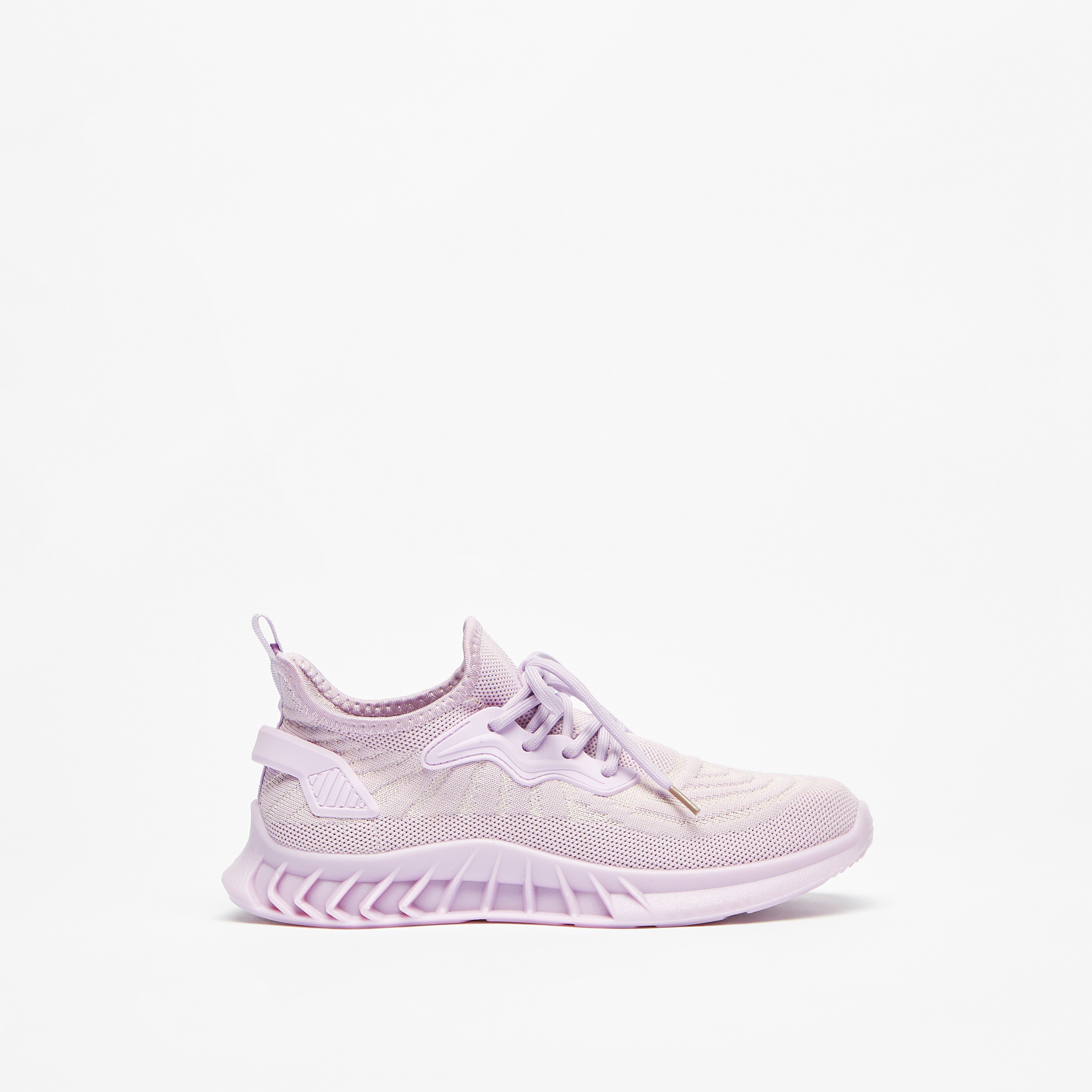 OAKLAN Women's Textured Lace-Up Sports Shoes with Cushioning-women-shoes-sneakers-image-3