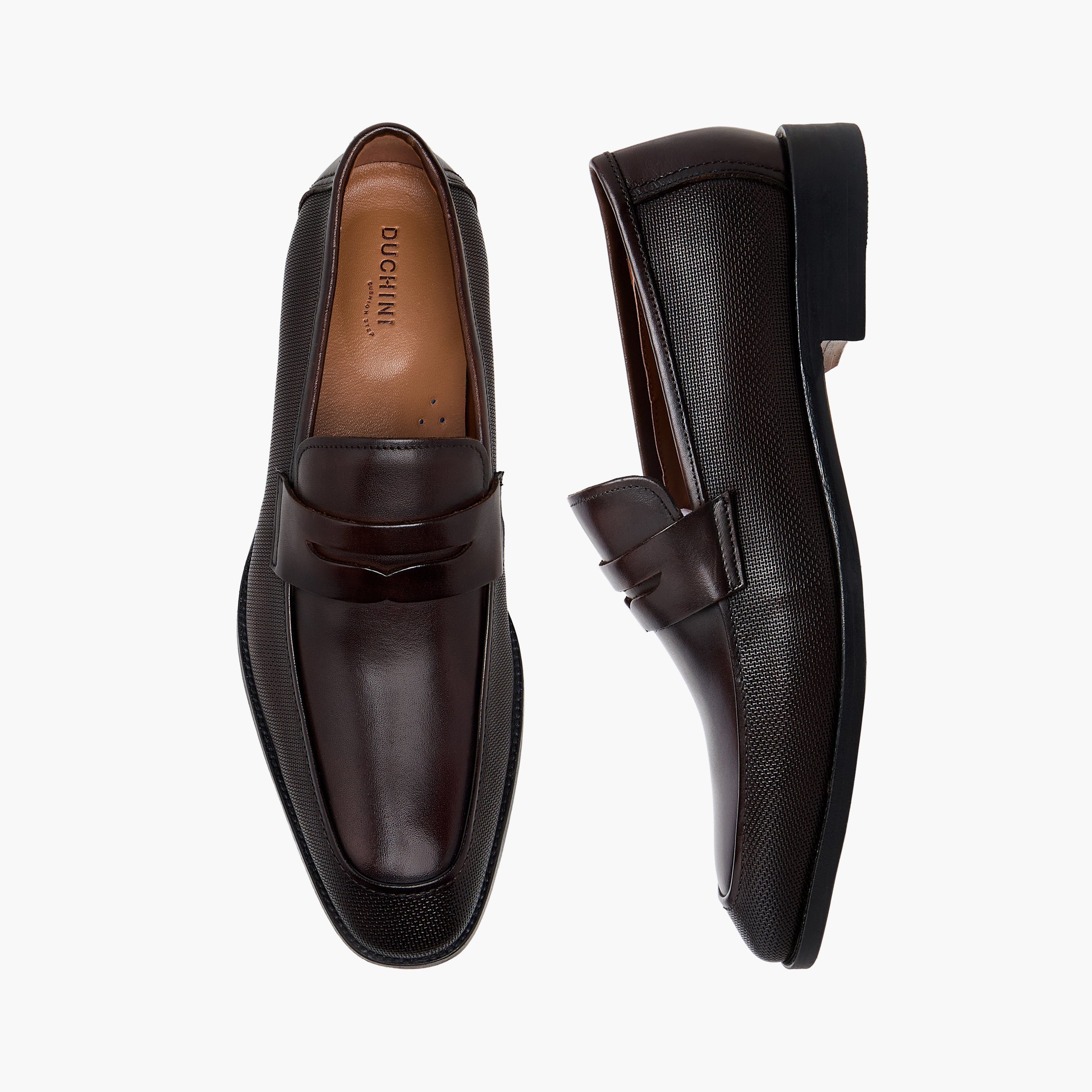 Duchini Men Genuine Leather Slip-On Loafers-men-shoes-loafersandmoccasins-image-1