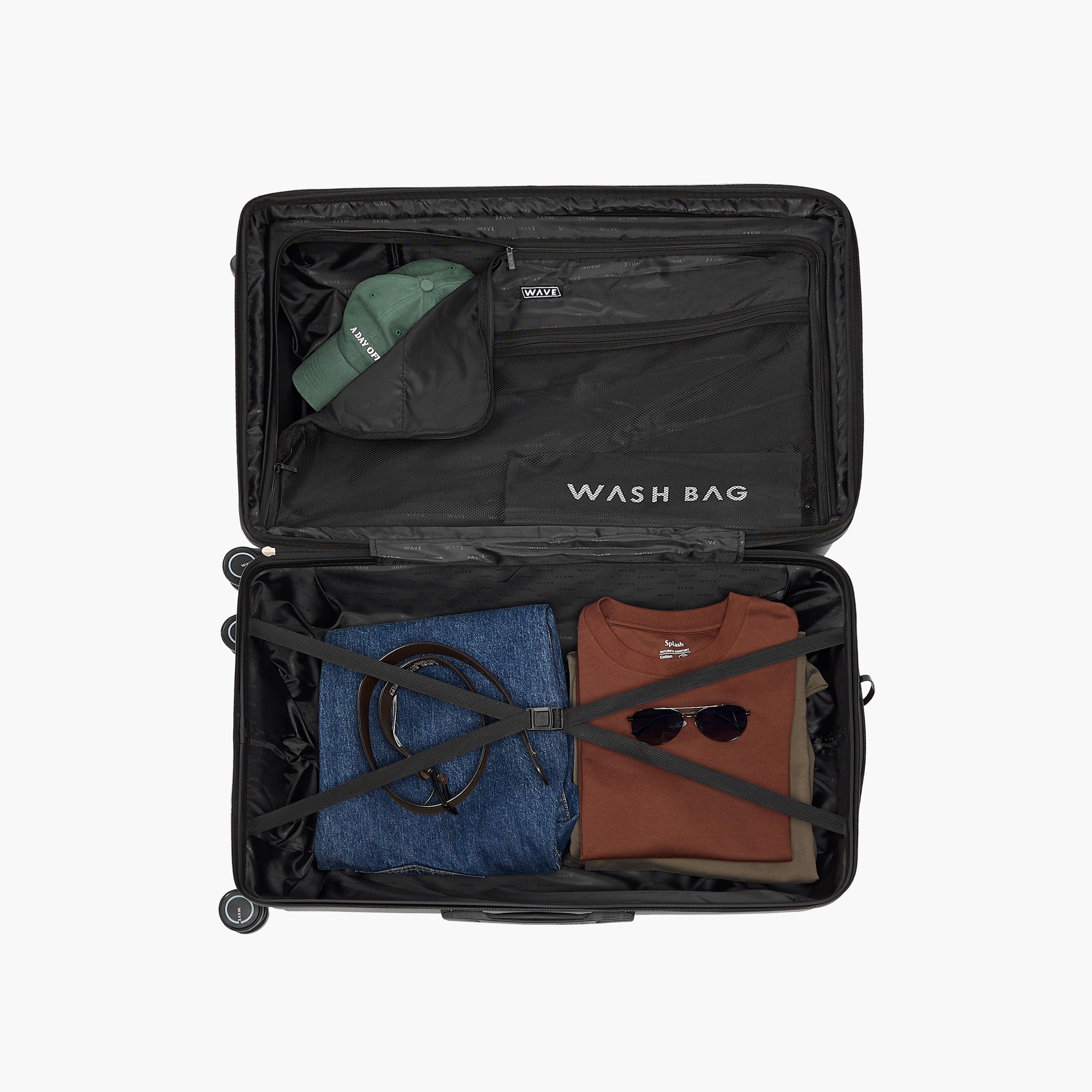 شنطة سفر ترولي صلبة مضلعة بمقبض قابل للسحب وعجلات من ويف - طقم من 3 قطع-travel-luggagesandbags-luggage-image-16