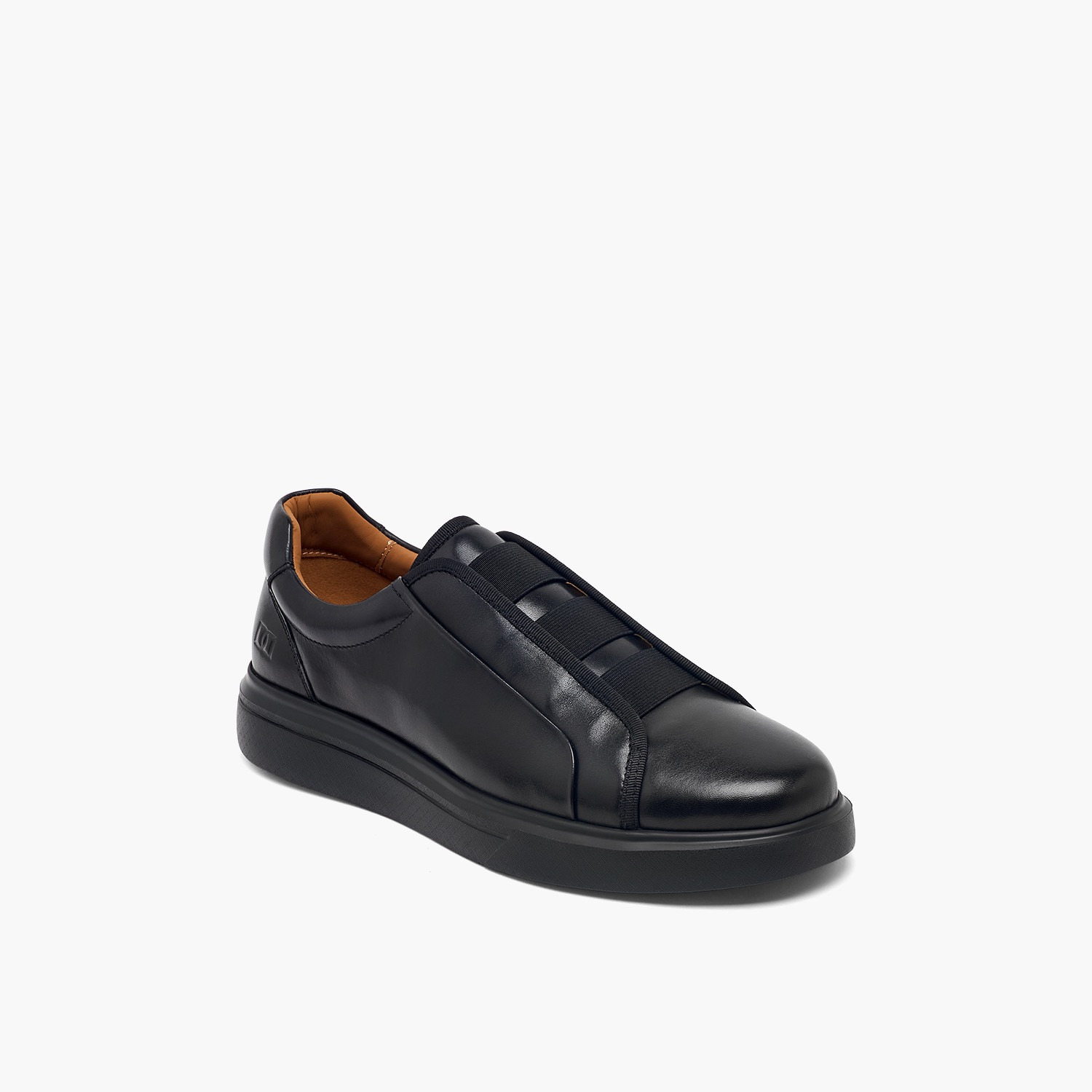 Duchini Men Leather Slip-On Ankle Sneakers-men-shoes-sneakers-image-2