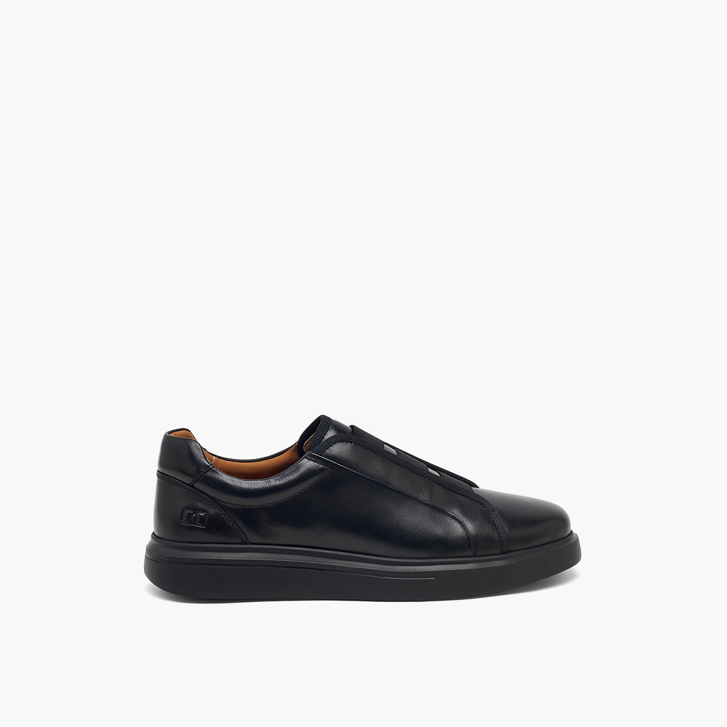 Duchini Men Leather Slip-On Ankle Sneakers-men-shoes-sneakers-image-3