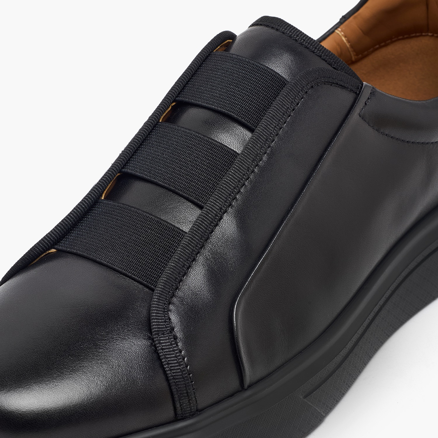 Duchini Men Leather Slip-On Ankle Sneakers-men-shoes-sneakers-image-4