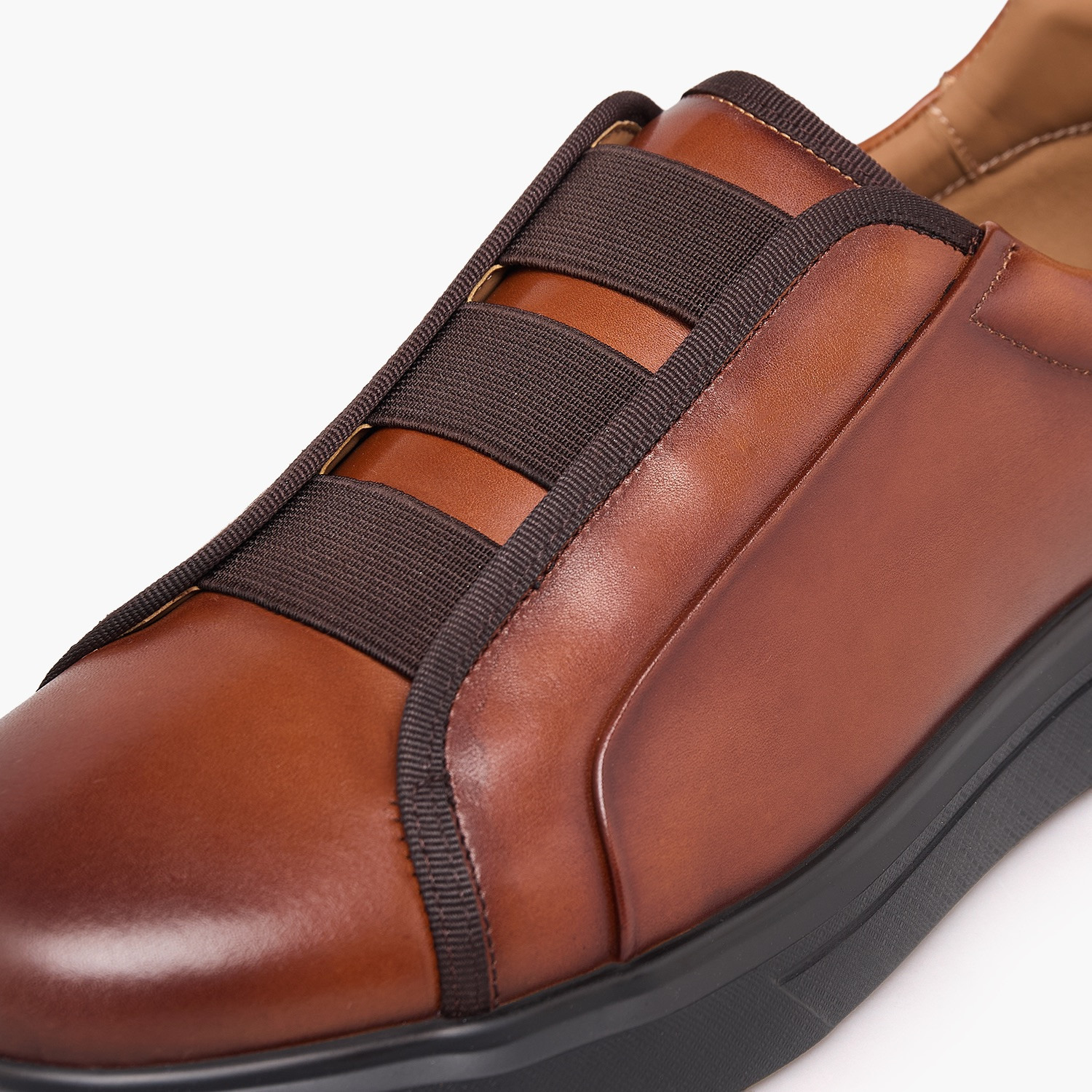 Duchini Men Leather Slip-On Ankle Sneakers-men-shoes-sneakers-image-4