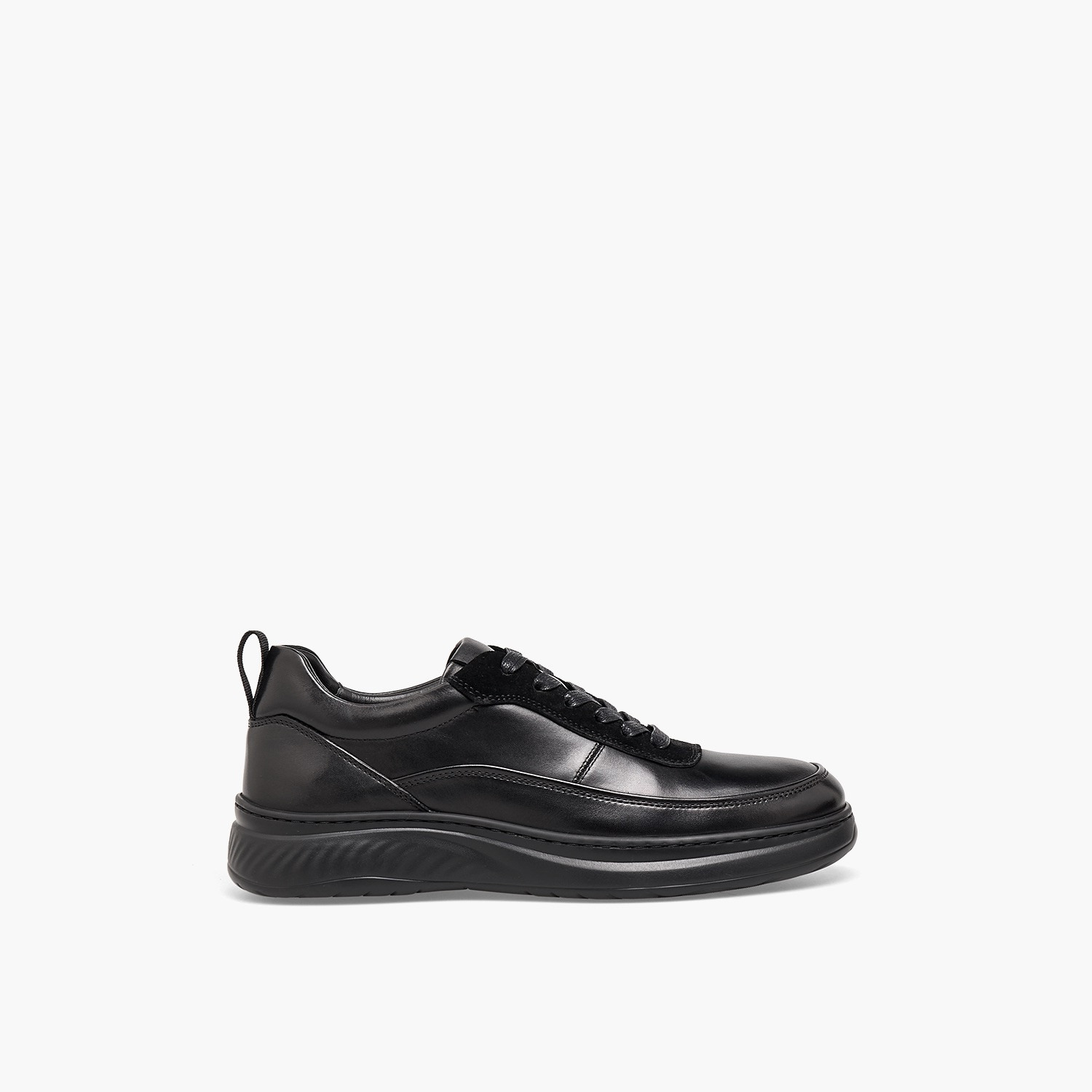 Le Confort Men Leather Lace-Up Ankle Sneakers-men-shoes-sneakers-image-3