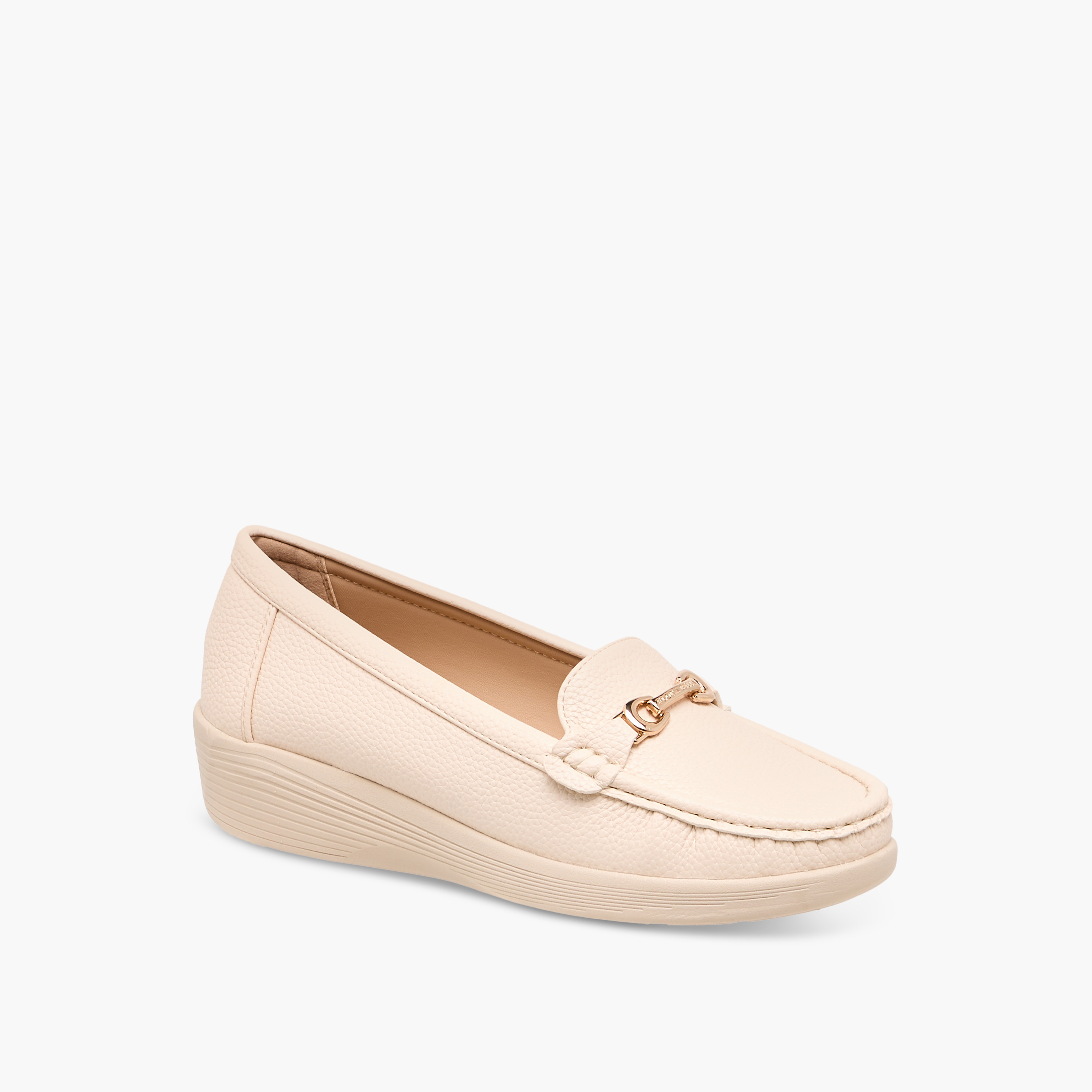 حذاء لوفر بزينة ميتال وكعب ويدج من فلورا بيلا-women-shoes-loafersandmoccasins-image-4