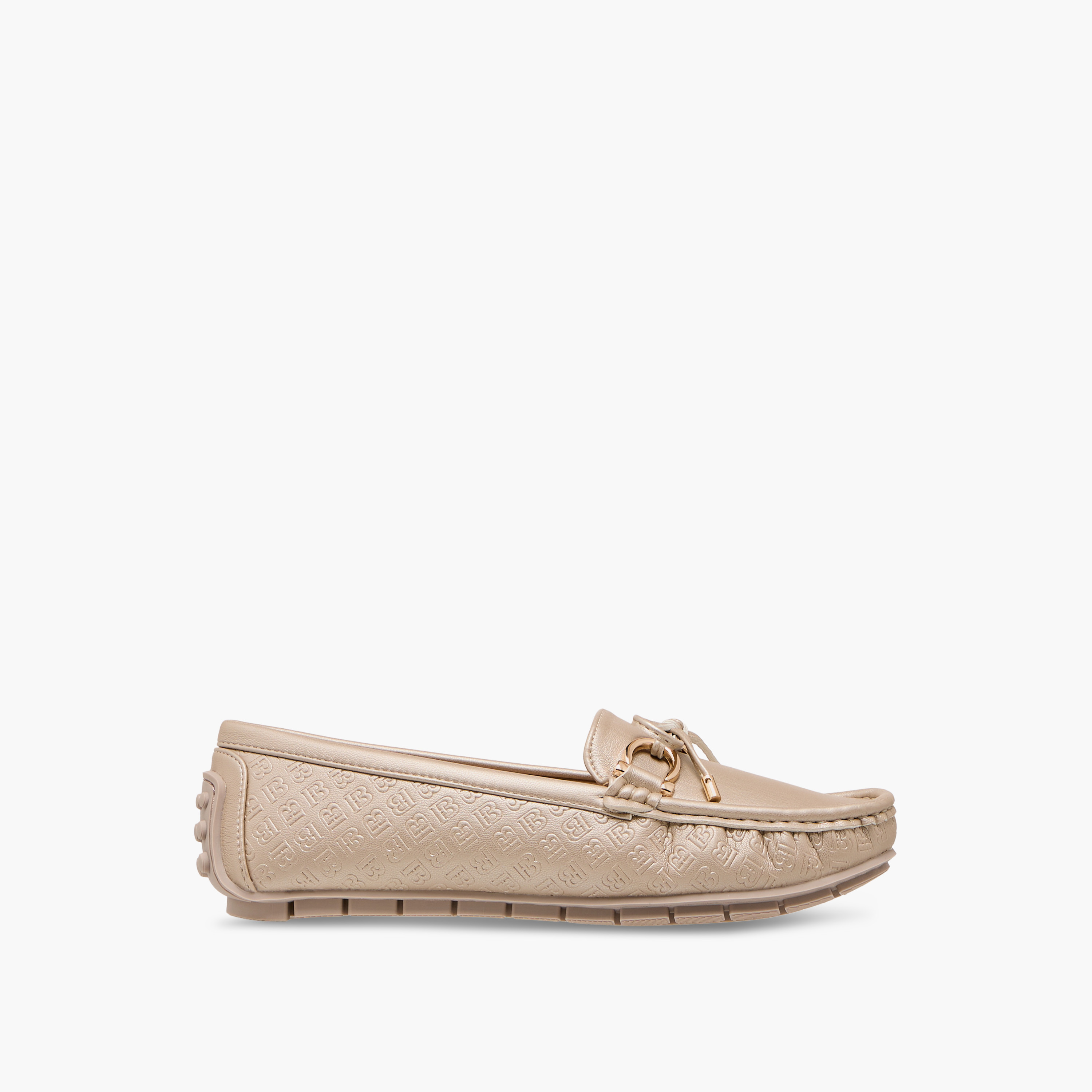 Flora Bella Monogram Embossed Moccasins with Bow Accent-women-shoes-loafersandmoccasins-image-3