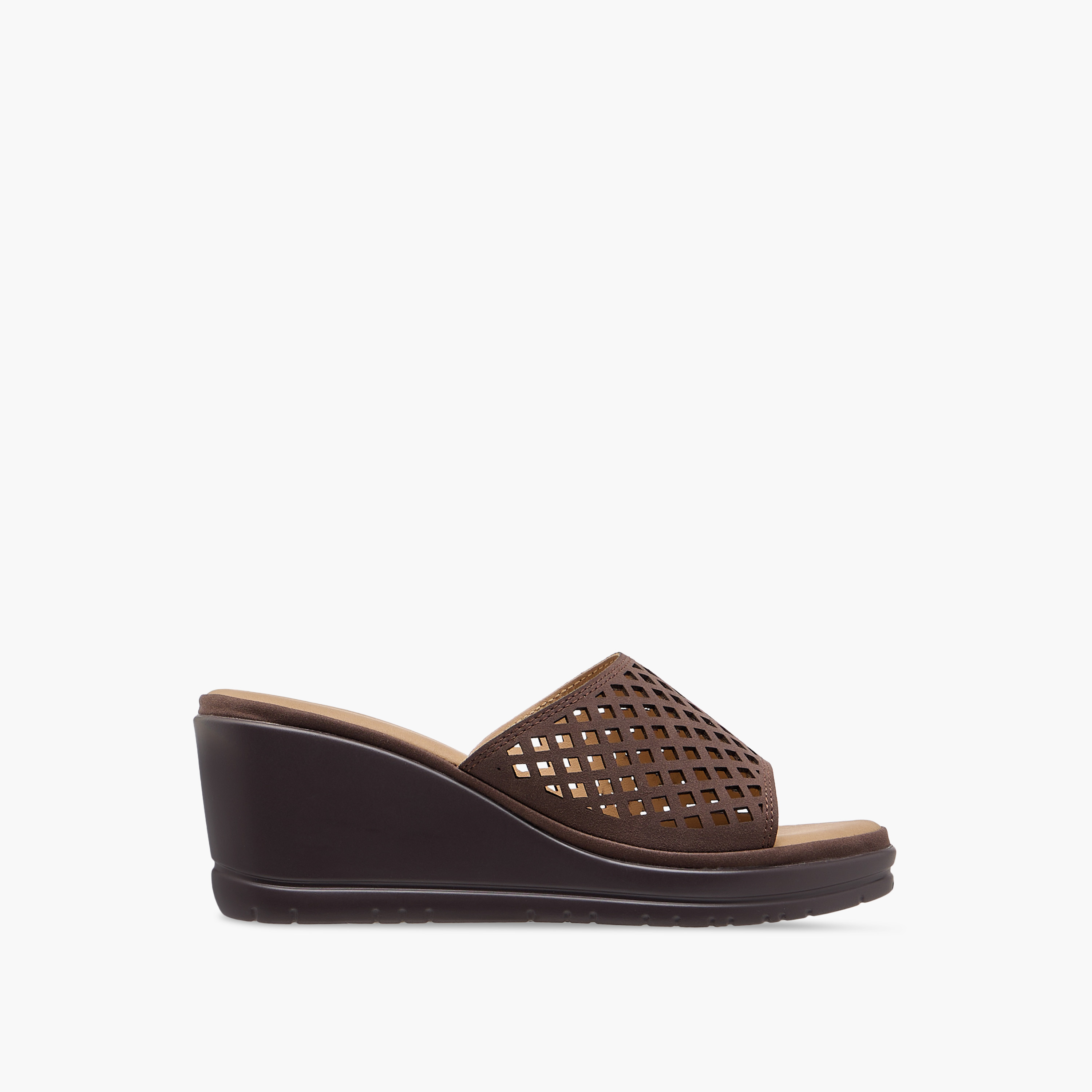 Flora Bella Cutout Detail Slip-On Sandals with Wedge Heels-women-shoes-sandals-heeled-image-3
