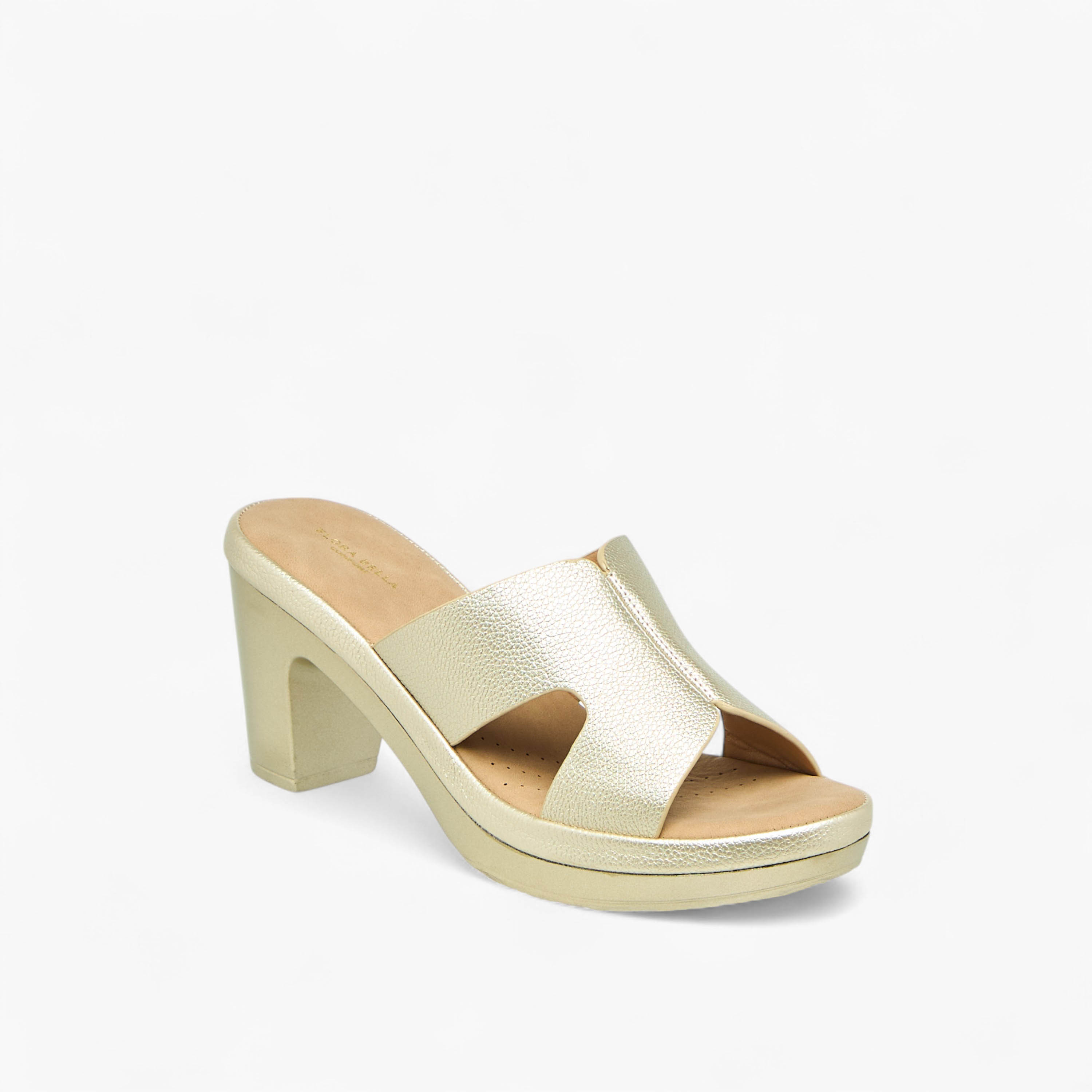 صندل سهل الارتداء بكعب سميك وتفاصيل مفرغة من فلورا بيلا-women-shoes-sandals-heeled-image-2