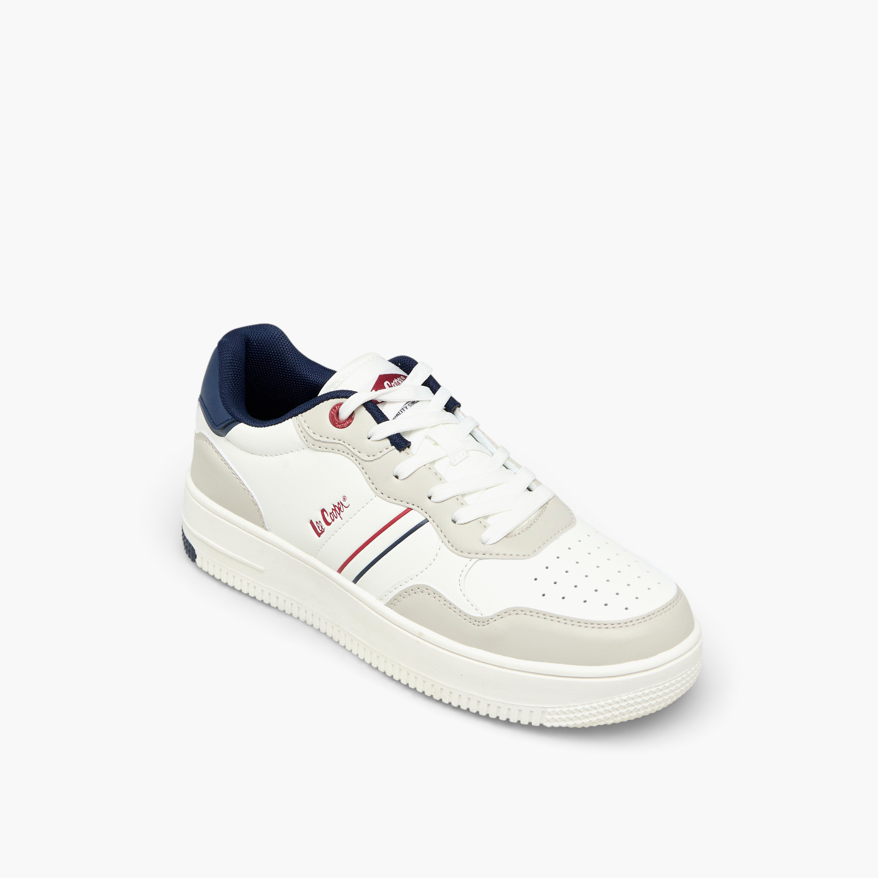 Lee Cooper Women Panelled Lace-Up Ankle Sneakers-women-shoes-sneakers-image-2