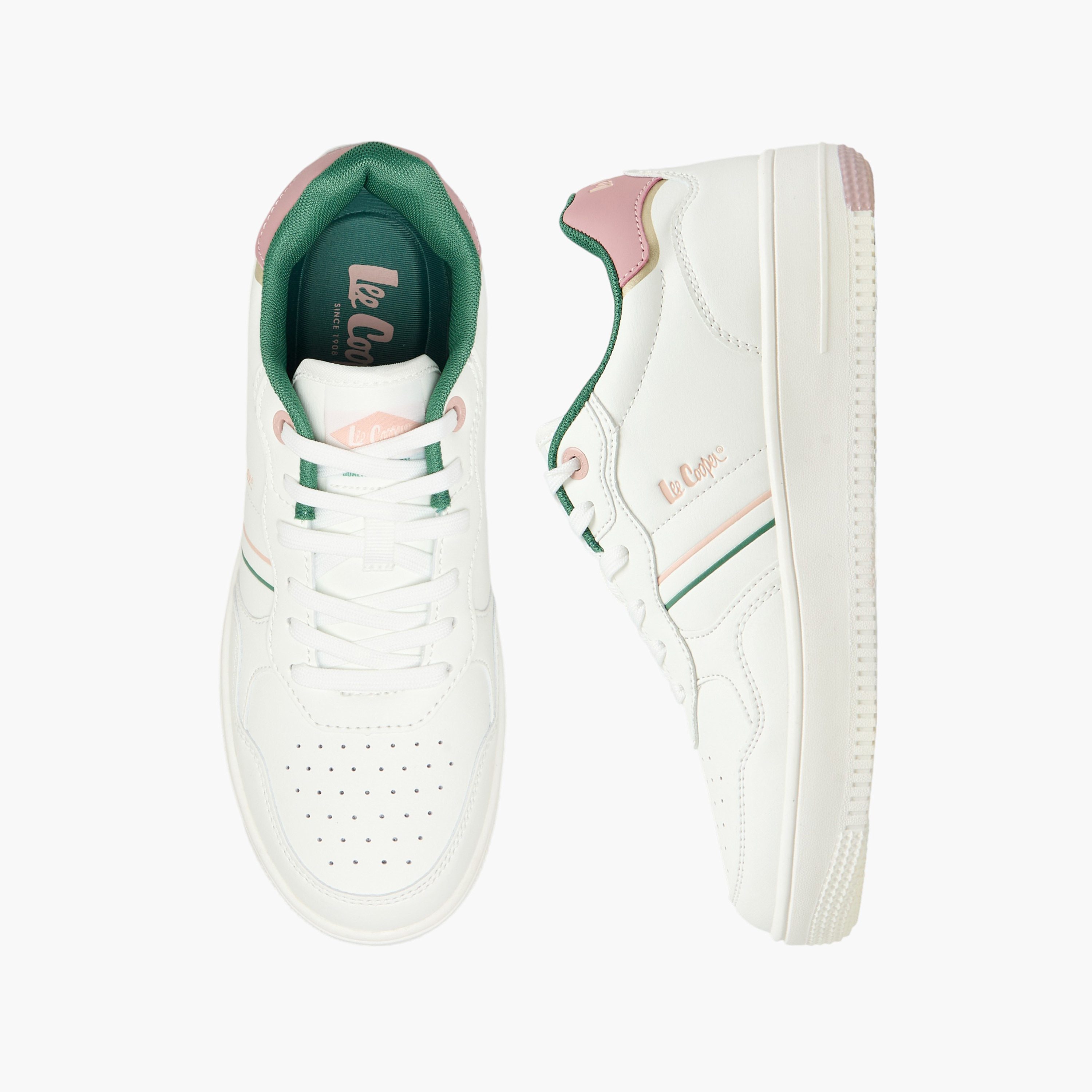Lee Cooper Women Panelled Lace-Up Ankle Sneakers-women-shoes-sneakers-image-1