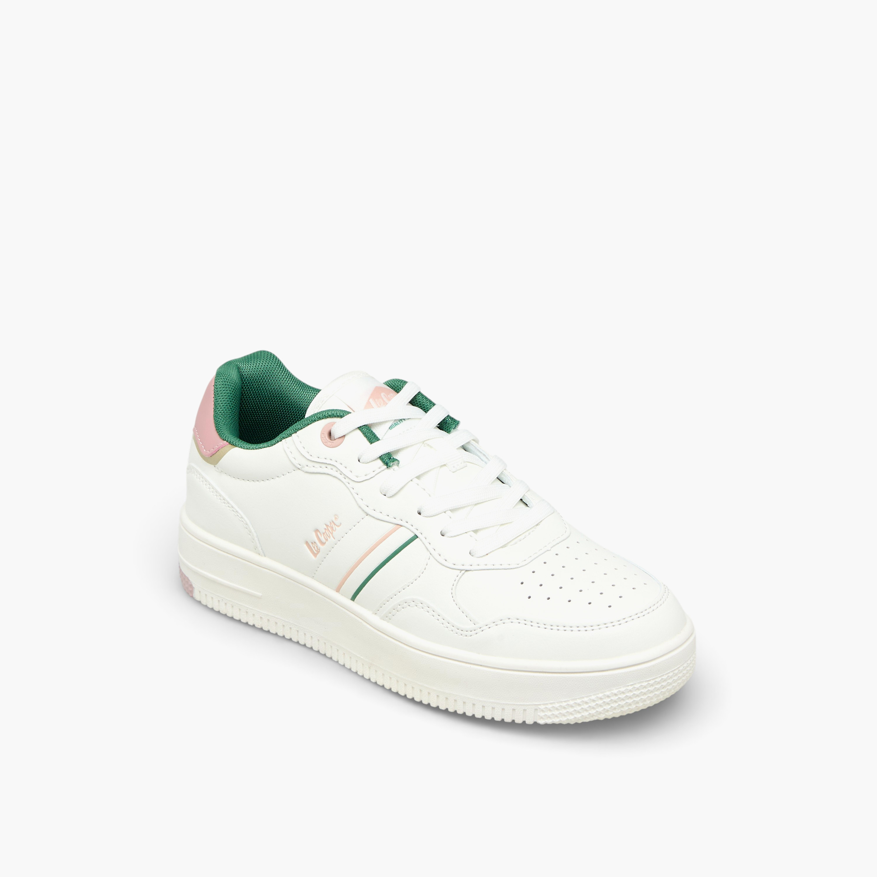 Lee Cooper Women Panelled Lace-Up Ankle Sneakers-women-shoes-sneakers-image-2