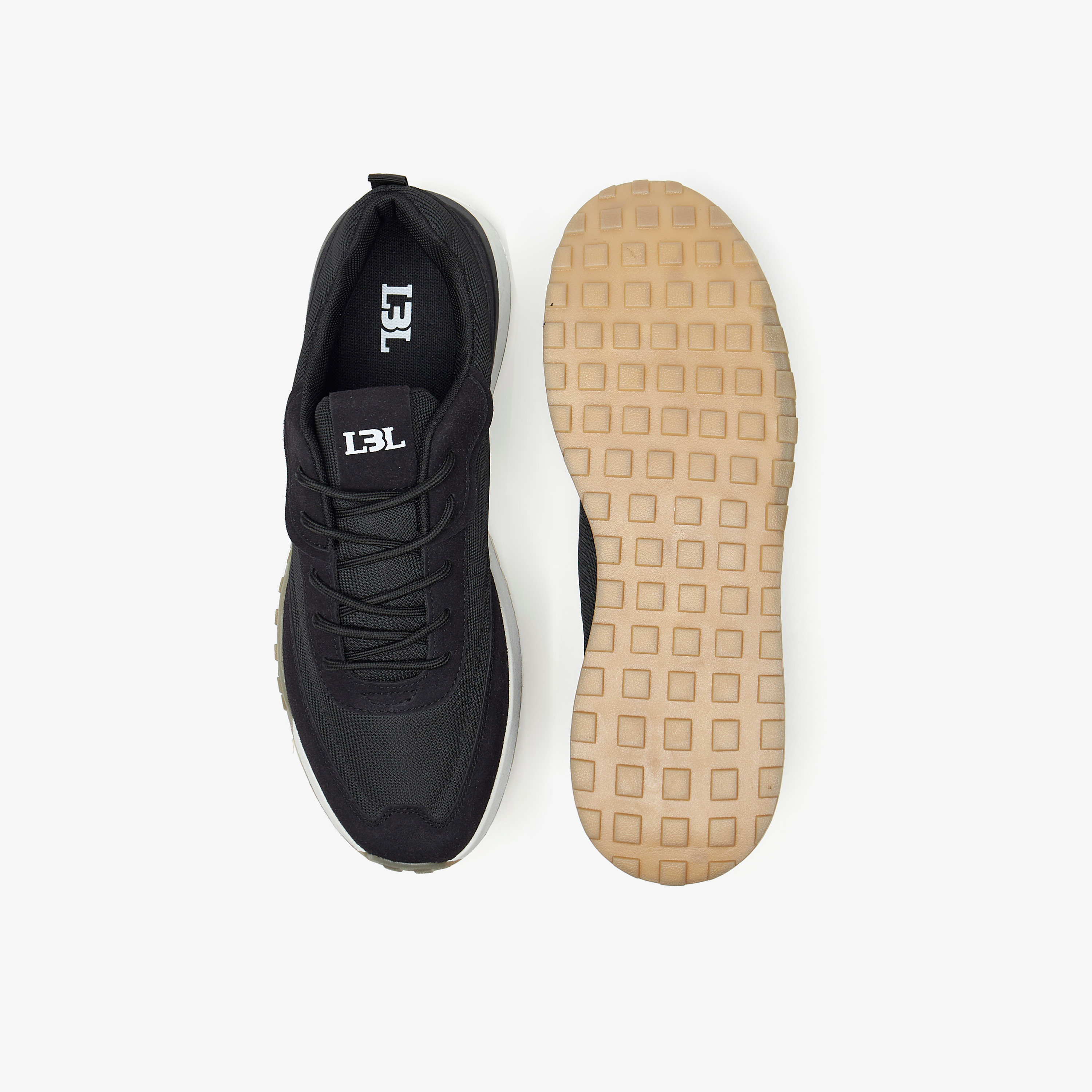 LBL by Shoexpress Men's Textured Lace-Up Sneakers-men-shoes-sneakers-image-4