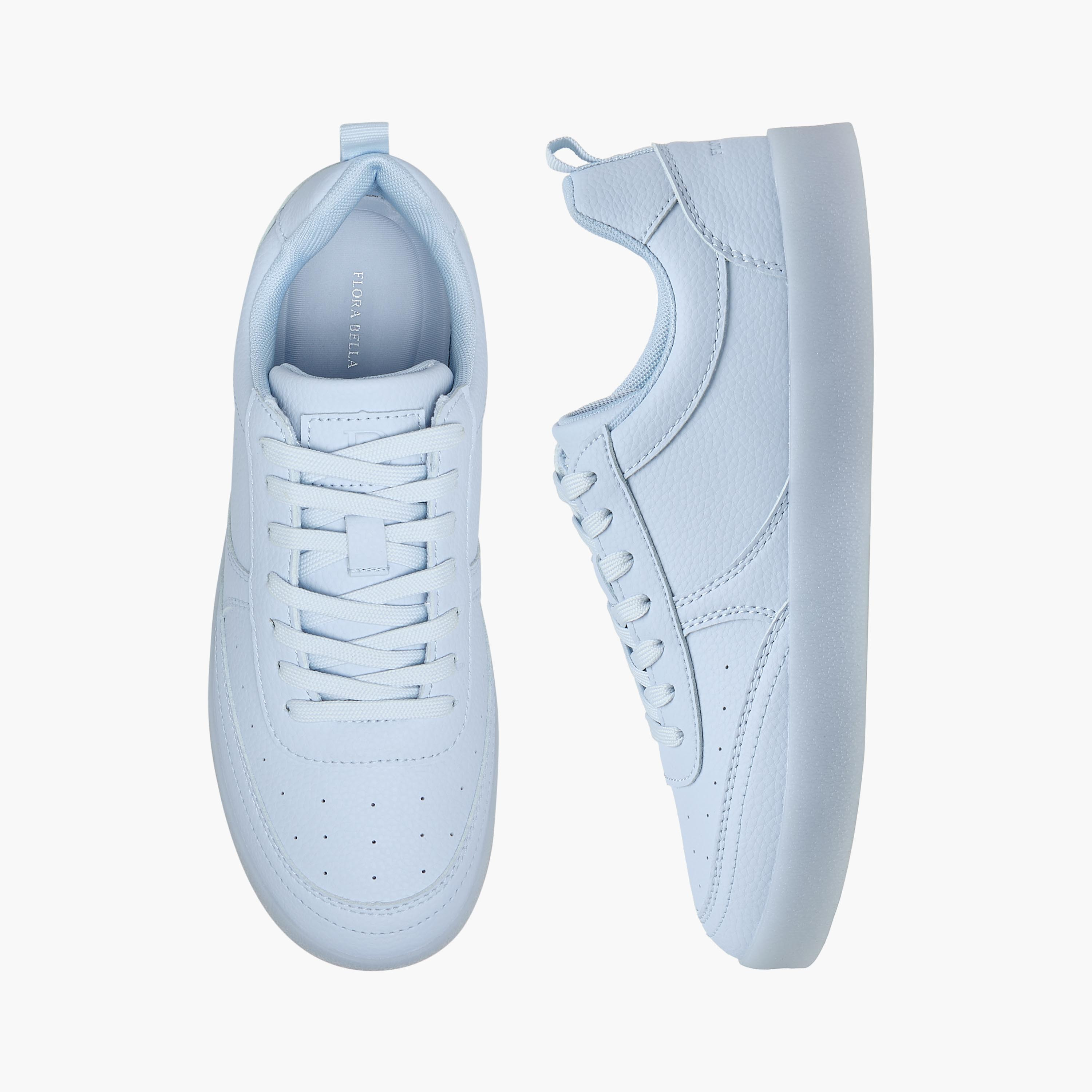 حذاء سنيكرز طول الكاحل برباط إغلاق للنساء من فلورا بيلا-women-shoes-sneakers-image-1