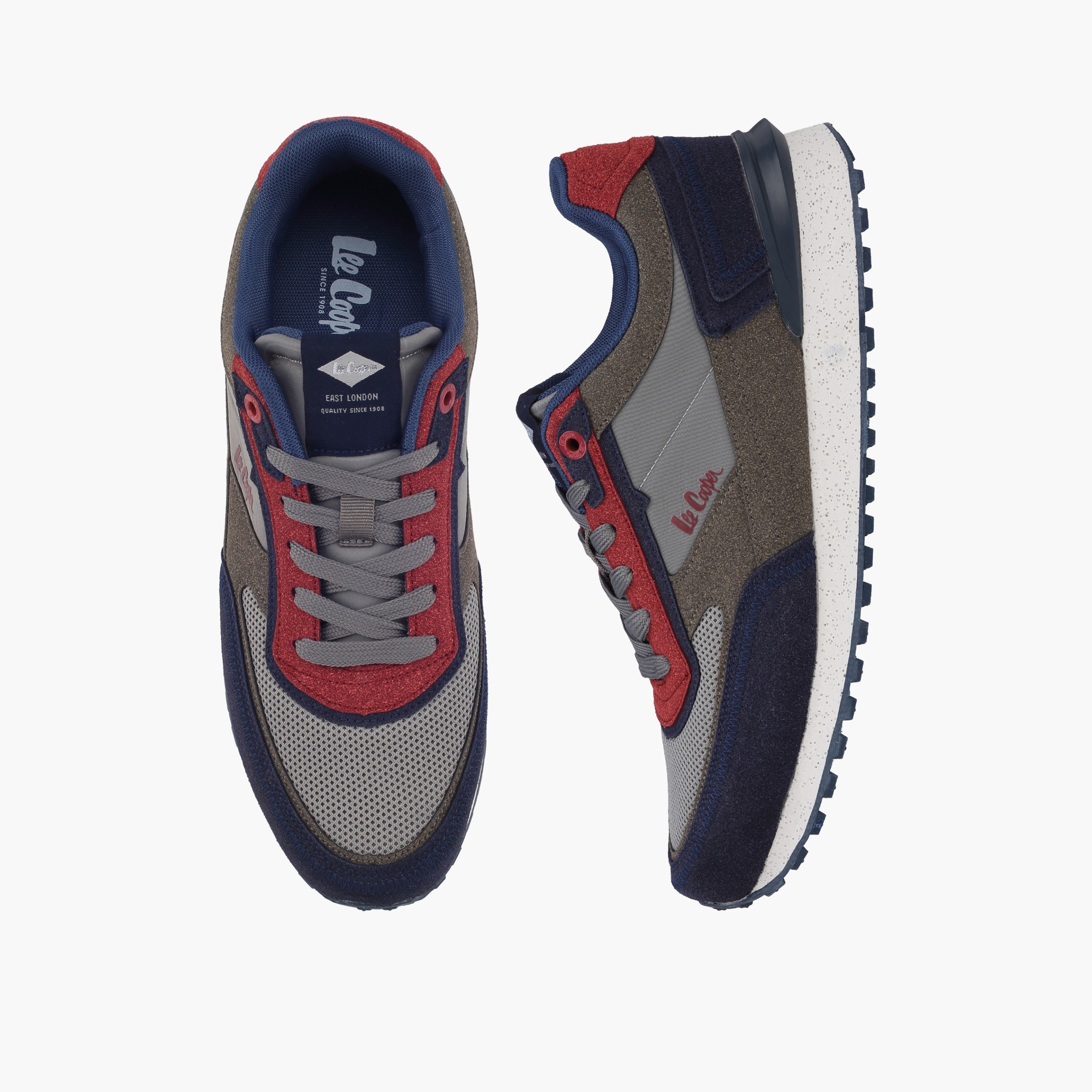 Lee Cooper Men Colourblock Lace-Up Ankle Sneakers-men-shoes-sneakers-image-1