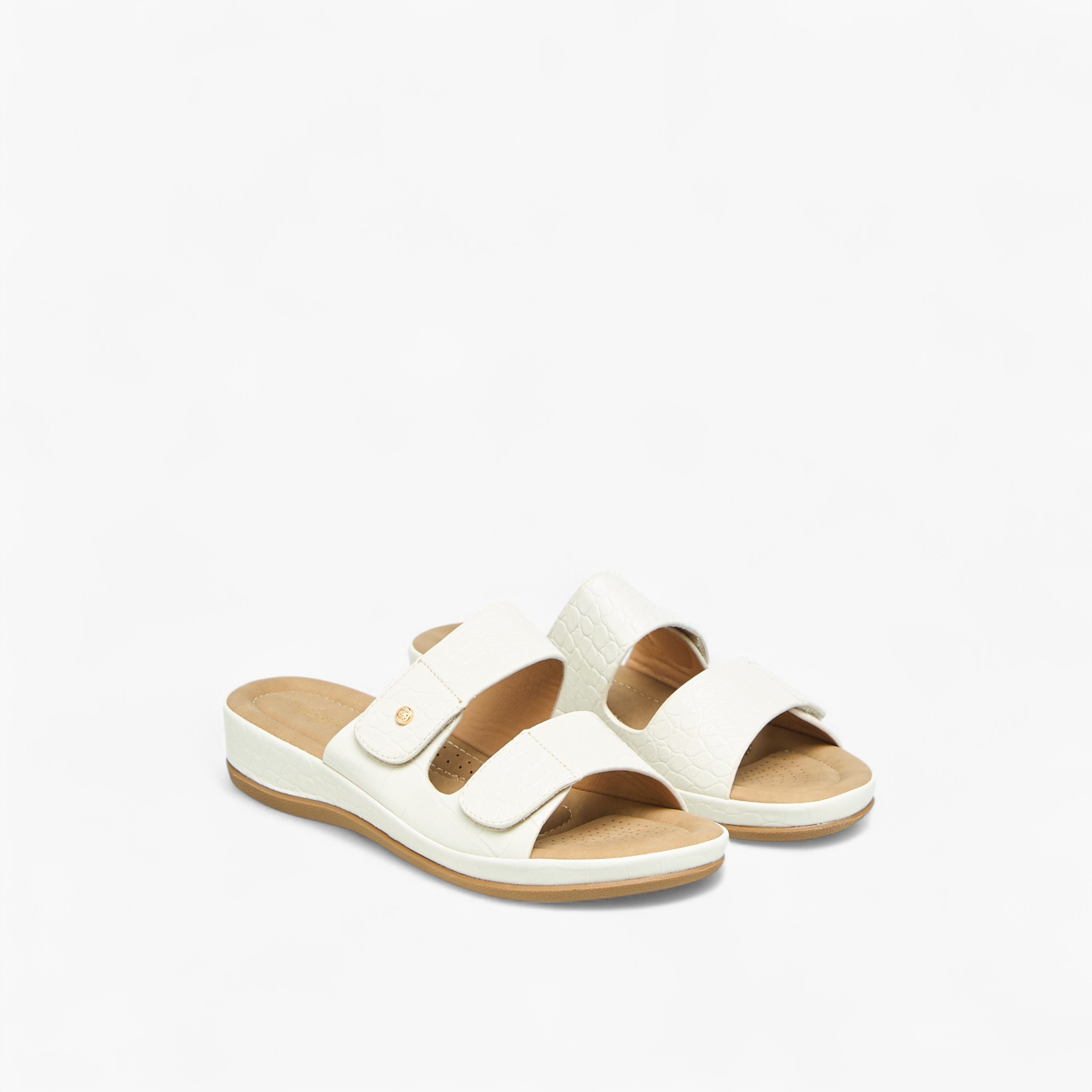 Flora Bella Textured Slip-On Comfort Sandals-women-shoes-flats-sandals-image-1