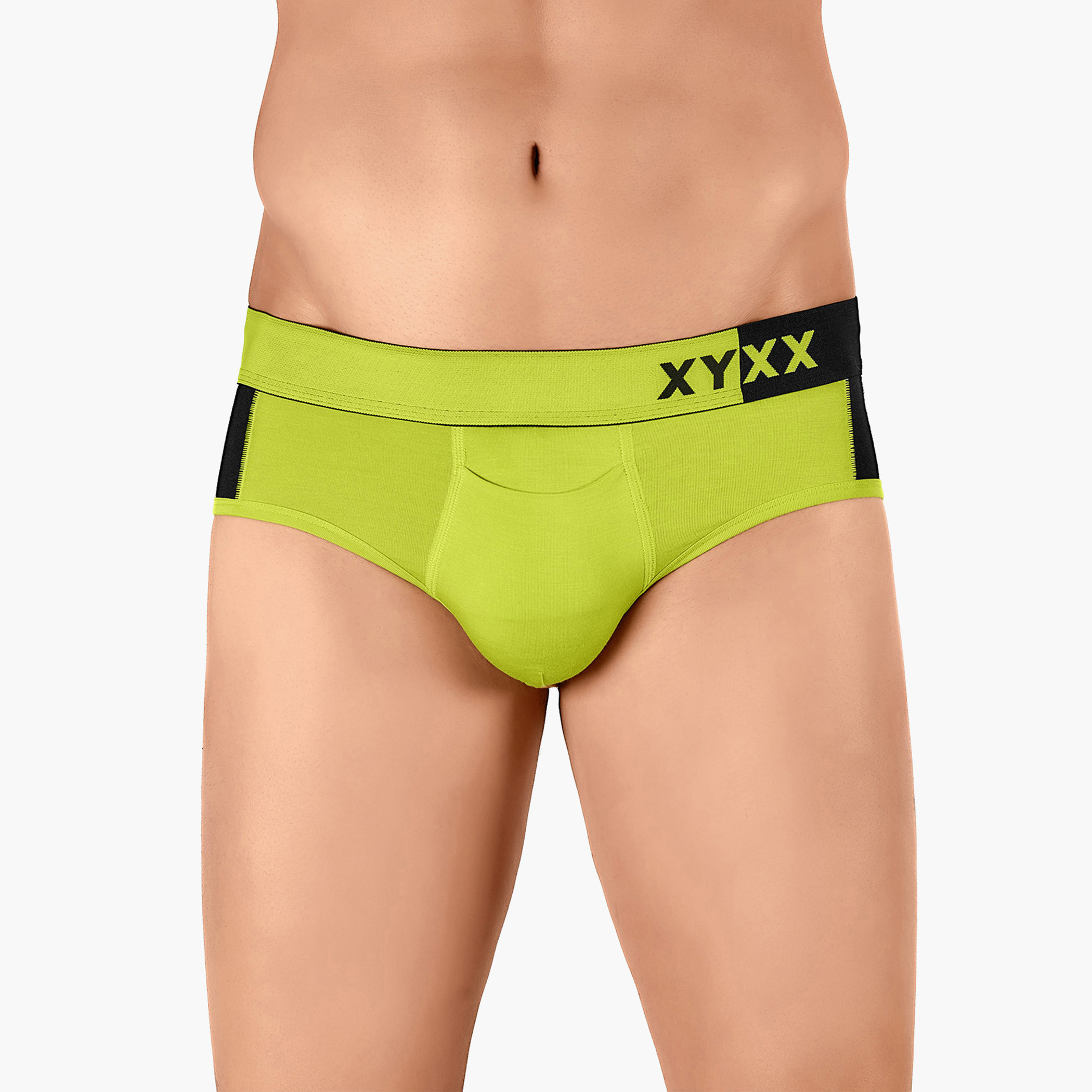 Pack of 3 XYXX Men Micromodal Solid Yellow Brief