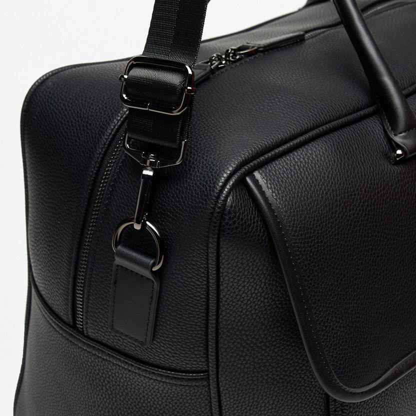 Duchini Solid Duffle Bag with Double Handles-Duffle Bags-image-2