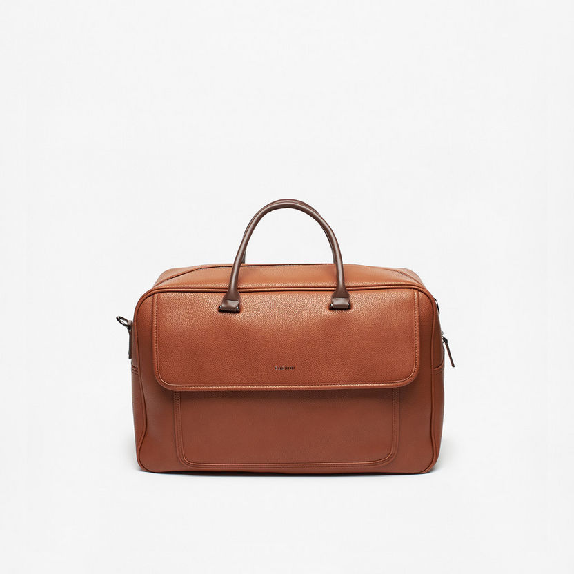 Duchini Solid Duffle Bag with Double Handles-Duffle Bags-image-0