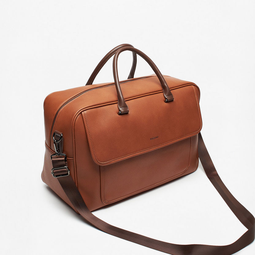 Duchini Solid Duffle Bag with Double Handles-Duffle Bags-image-1