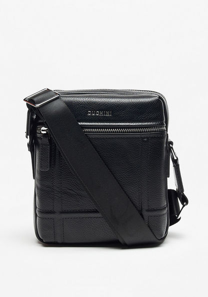 Duchini Textured Crossbody Bag-Men%27s Handbags-image-0