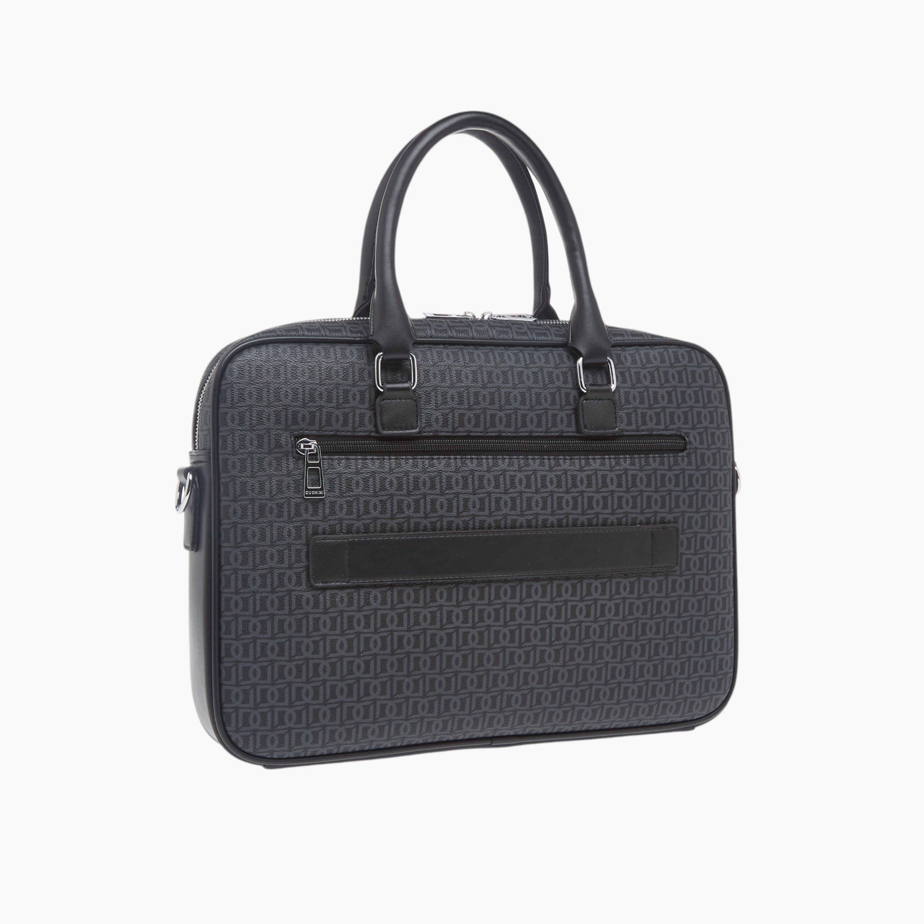 شنطة لابتوب بطبعة مونوغرام مع مقابض وحزام قابل للتعديل من دوتشيني-men-bags-image-4