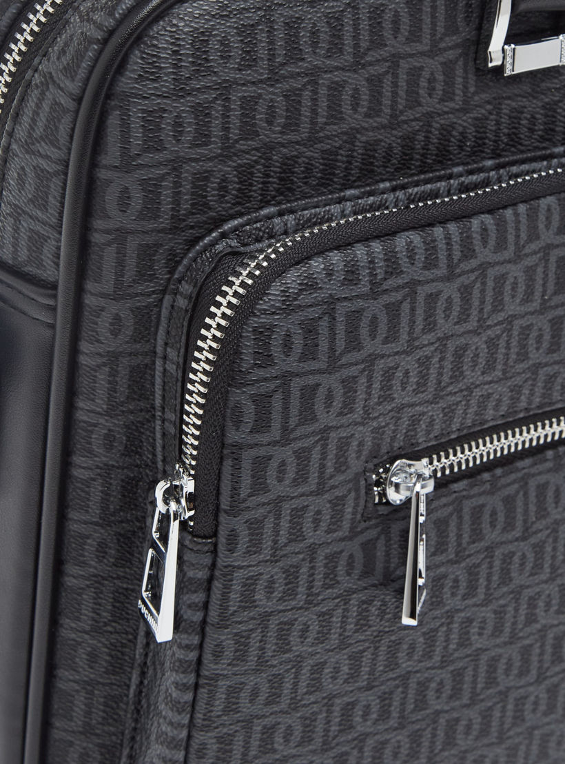 شنطة لابتوب بطبعة مونوغرام مع مقابض وحزام قابل للتعديل من دوتشيني-men-bags-image-6
