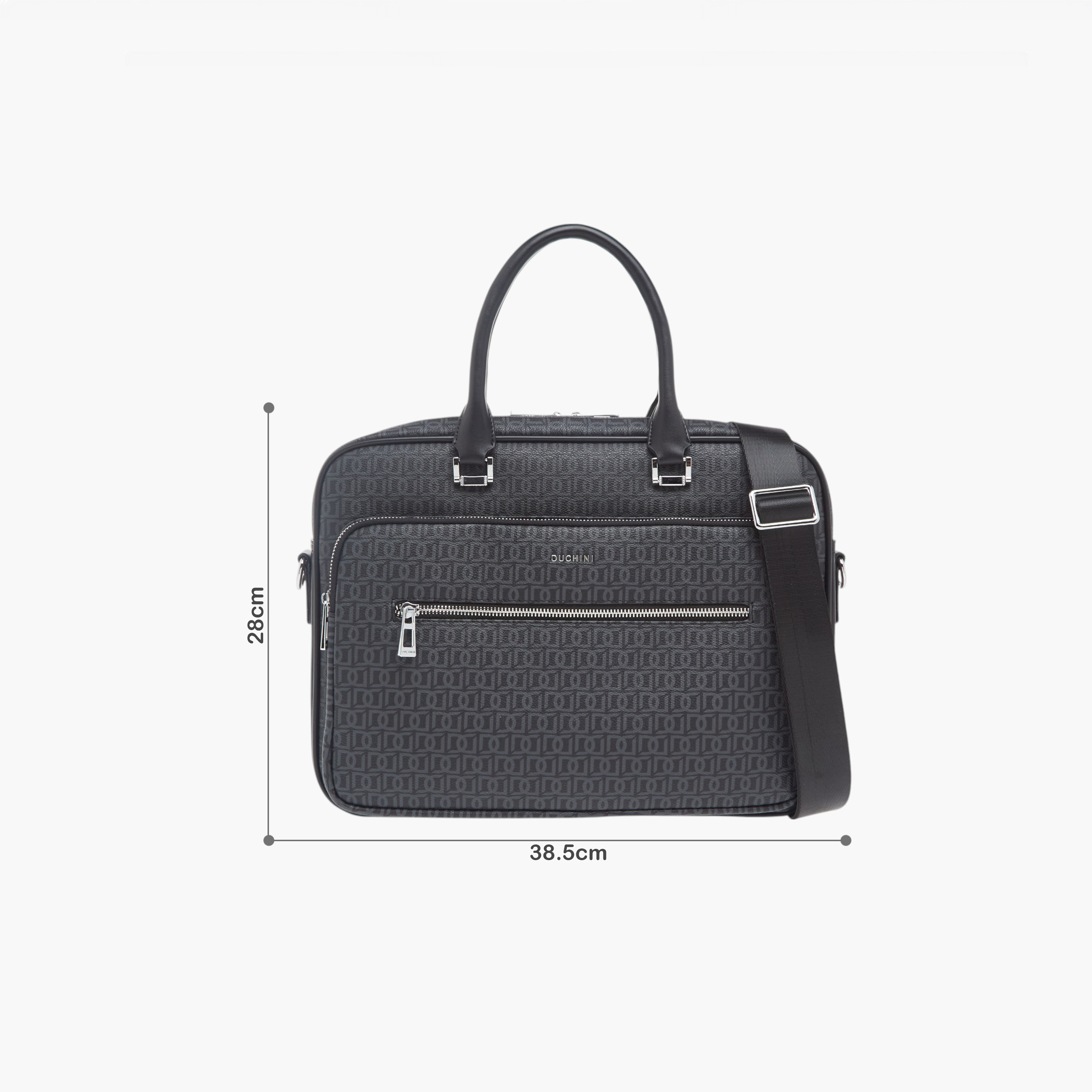 شنطة لابتوب بطبعة مونوغرام مع مقابض وحزام قابل للتعديل من دوتشيني-men-bags-image-2