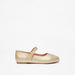 Little Missy Textured Round Toe Ballerina Shoes-Girl%27s Ballerinas-thumbnailMobile-2