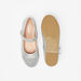 Little Missy Textured Round Toe Ballerina Shoes-Girl%27s Ballerinas-thumbnailMobile-4