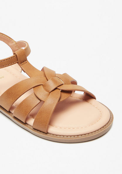 Little Missy Strap Sandals with Hook and Loop Closure-Girl%27s Sandals-image-4