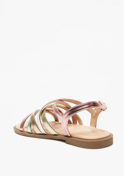 Little Missy Strappy Sandals with Hook and Loop Closure-Girl%27s Sandals-image-1