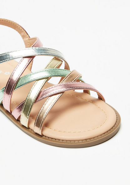Little Missy Strappy Sandals with Hook and Loop Closure-Girl%27s Sandals-image-4