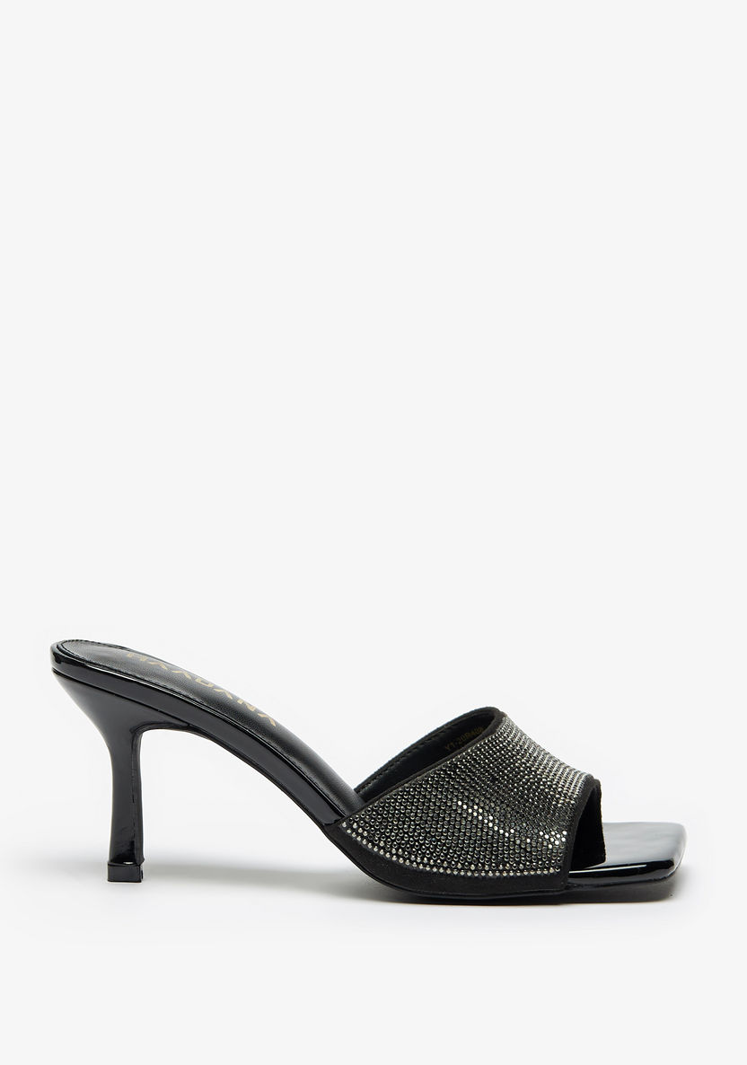 Haadana Embellished Slip-On Sandals with Stiletto Heels-Women%27s Heel Sandals-image-0