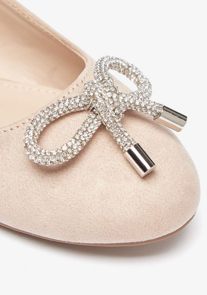 Celeste Women's Bow Accent Slip-On Round Toe Ballerina Shoes-Women%27s Ballerinas-image-3