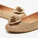 Little Missy Floral Accent Slip-On Round Toe Ballerina Shoes-Girl%27s Ballerinas-thumbnailMobile-4
