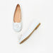 Little Missy Floral Accent Slip-On Round Toe Ballerina Shoes-Girl%27s Ballerinas-thumbnailMobile-1