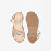 Little Missy Embellished Strappy Sandals with Hook and Loop Closure-Girl%27s Sandals-thumbnailMobile-3