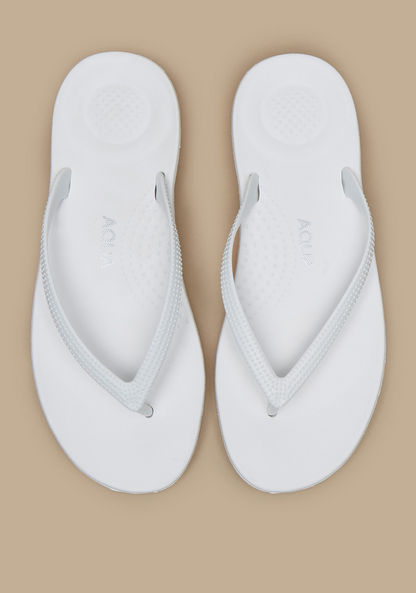 Aqua Textured Slip-On Flip Flops-Women%27s Flip Flops & Beach Slippers-image-0