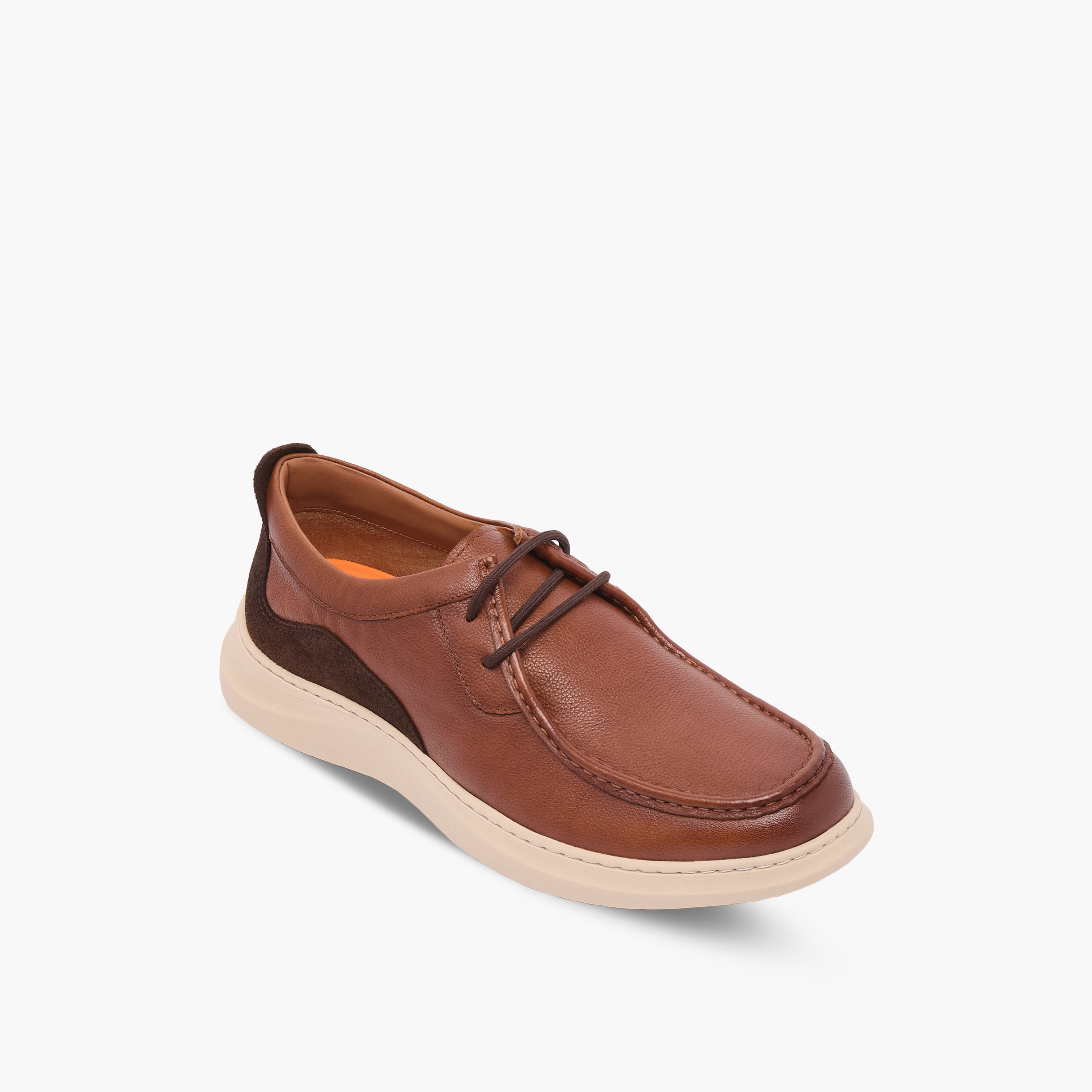حذاء سنيكرز جلد برباط للرجال من لو كونفورت-men-shoes-sneakers-image-2