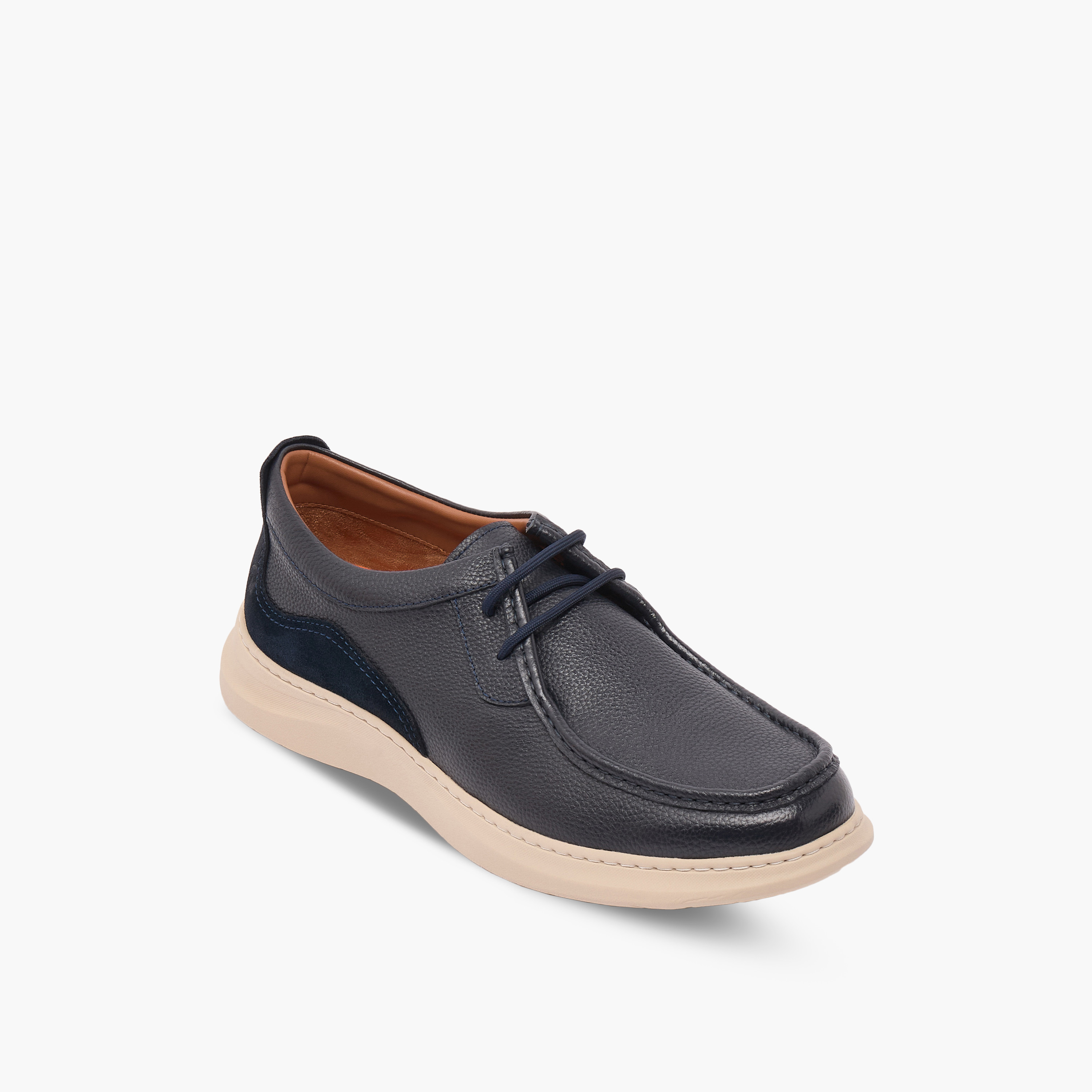 حذاء سنيكرز جلد برباط للرجال من لو كونفورت-men-shoes-sneakers-image-2