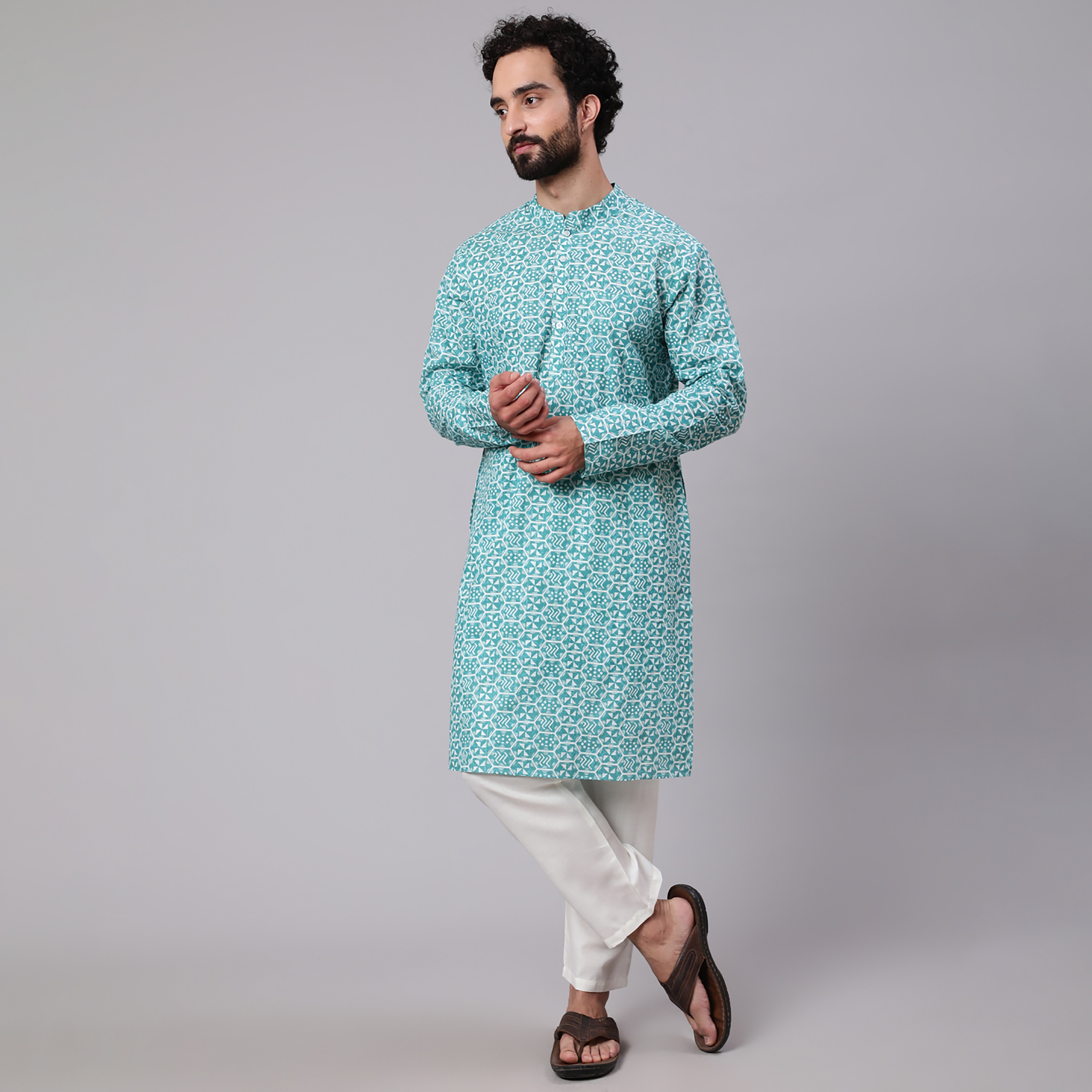 Kurta with nehru hot sale jacket online